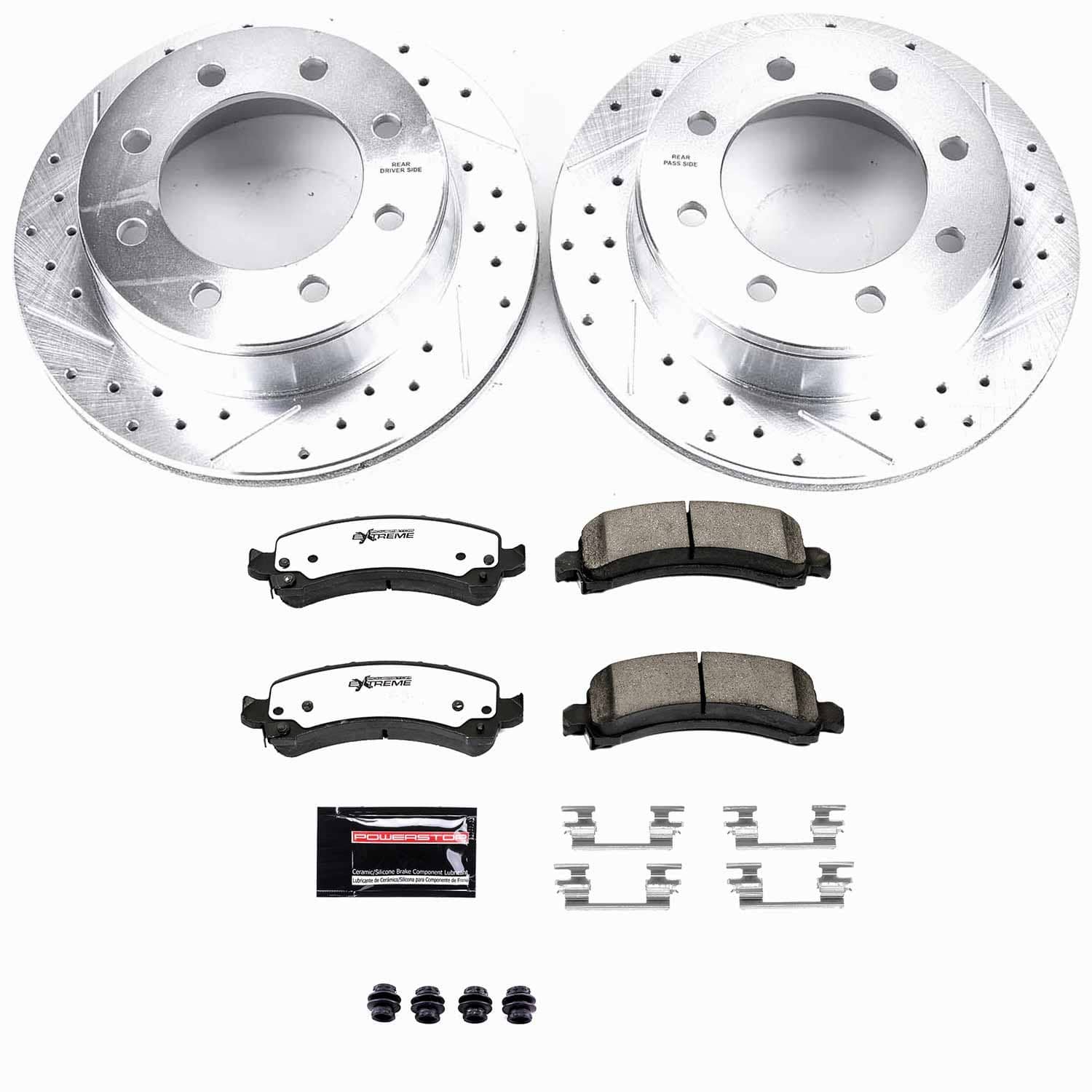 Power Stop - K2043-36 - Rear - Disc Brake Pad and Rotor Kit