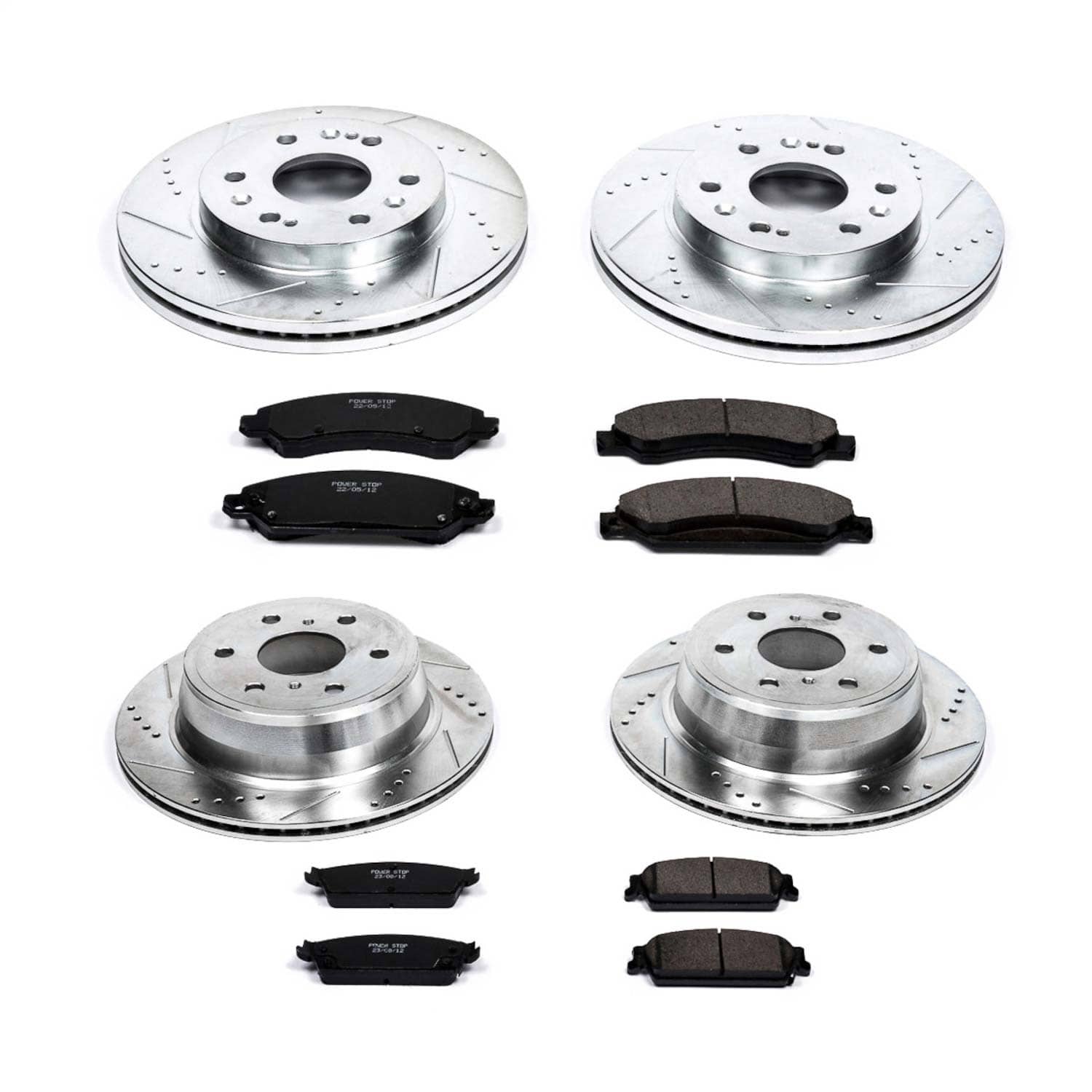 Power Stop - K2068 - Front and Rear - Disc Brake Pad and Rotor Kit
