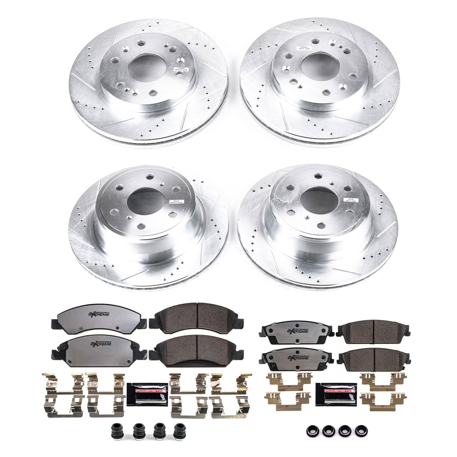 Power Stop - K2070-36 - Front and Rear - Disc Brake Pad and Rotor Kit