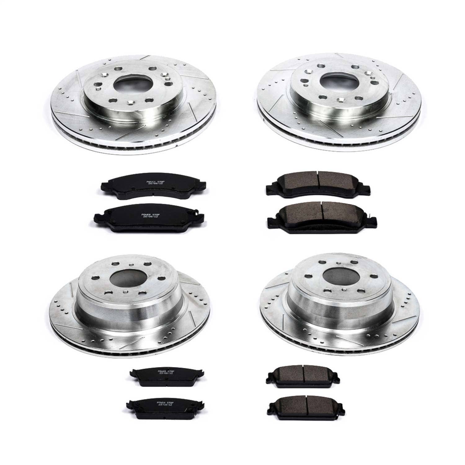 Power Stop - K2070 - Front and Rear - Disc Brake Pad and Rotor Kit