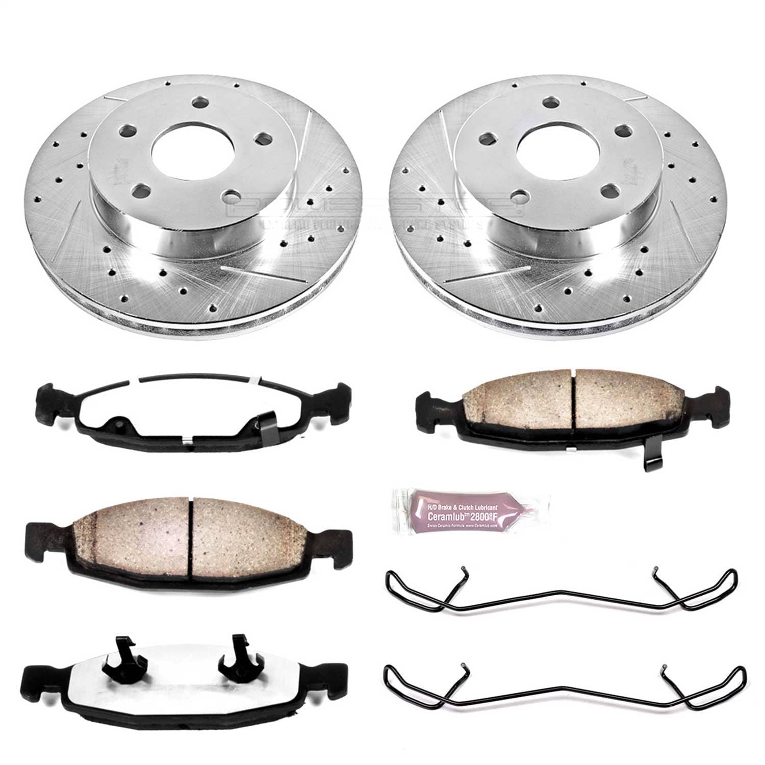 Power Stop - K2147-36 - Front - Disc Brake Pad and Rotor Kit