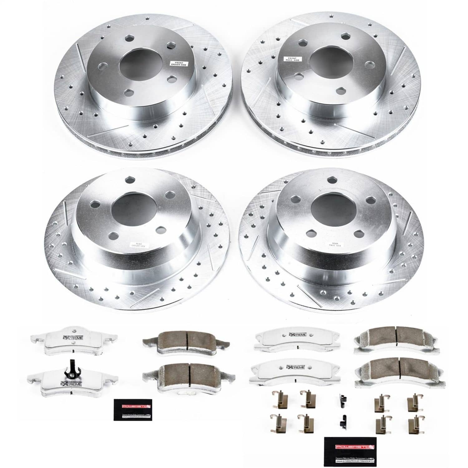 Power Stop - K2150-26 - Front and Rear - Disc Brake Pad and Rotor Kit