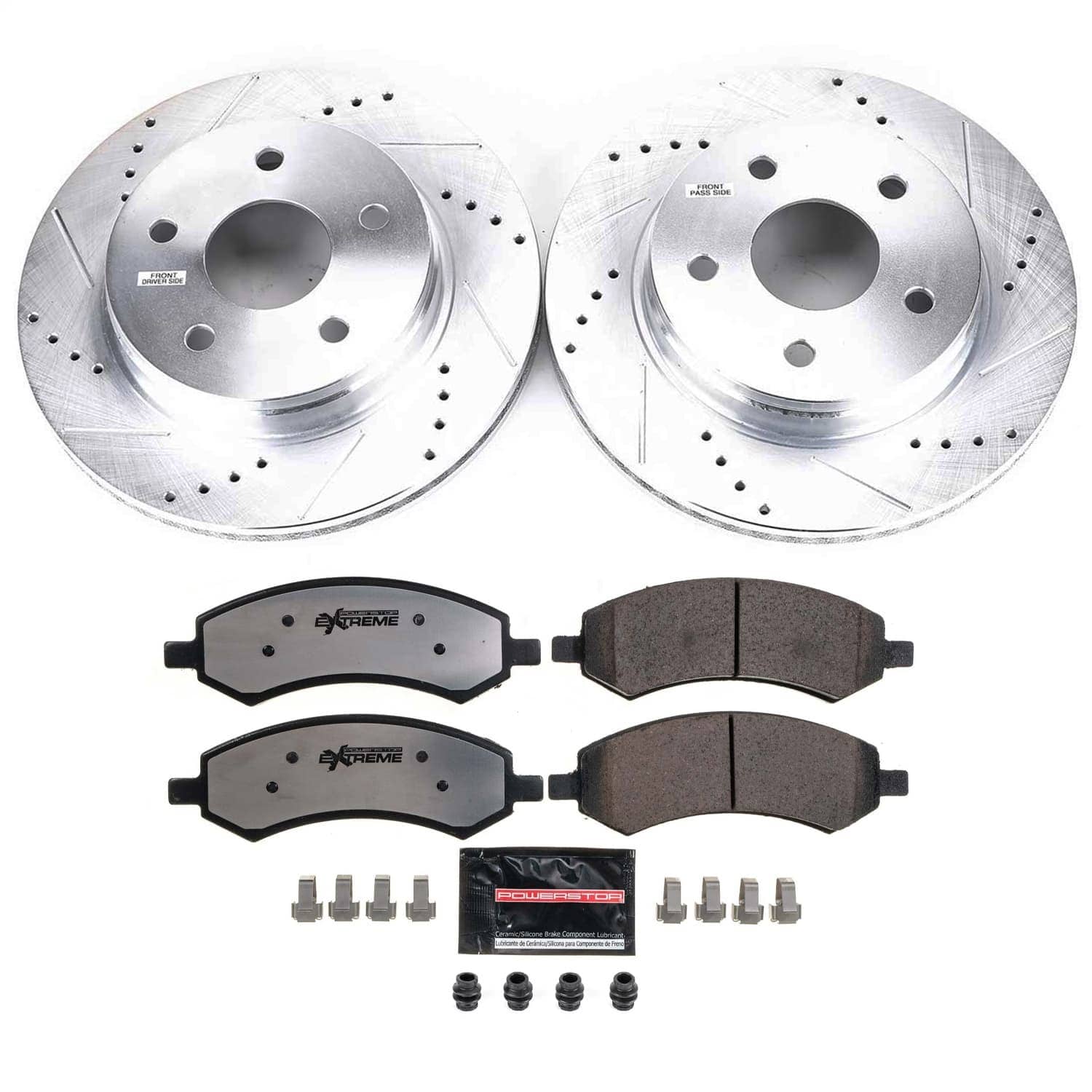 Power Stop - K2163-36 - Front - Disc Brake Pad and Rotor Kit