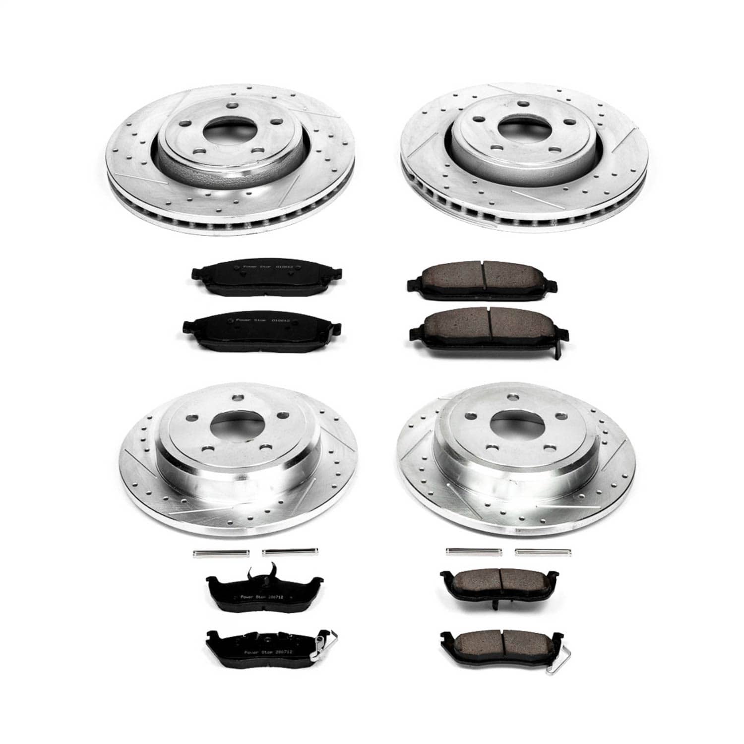 Power Stop - K2220 - Front and Rear - Disc Brake Pad and Rotor Kit