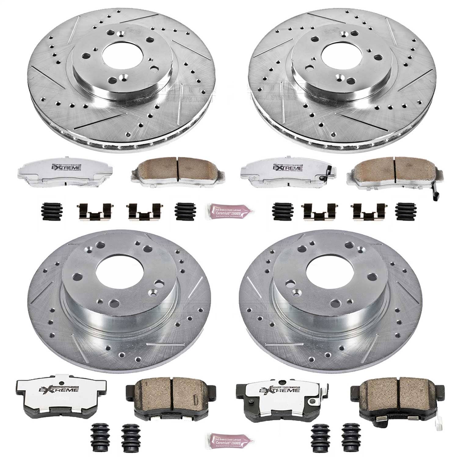 Power Stop - K2297-26 - Front and Rear - Disc Brake Pad and Rotor Kit