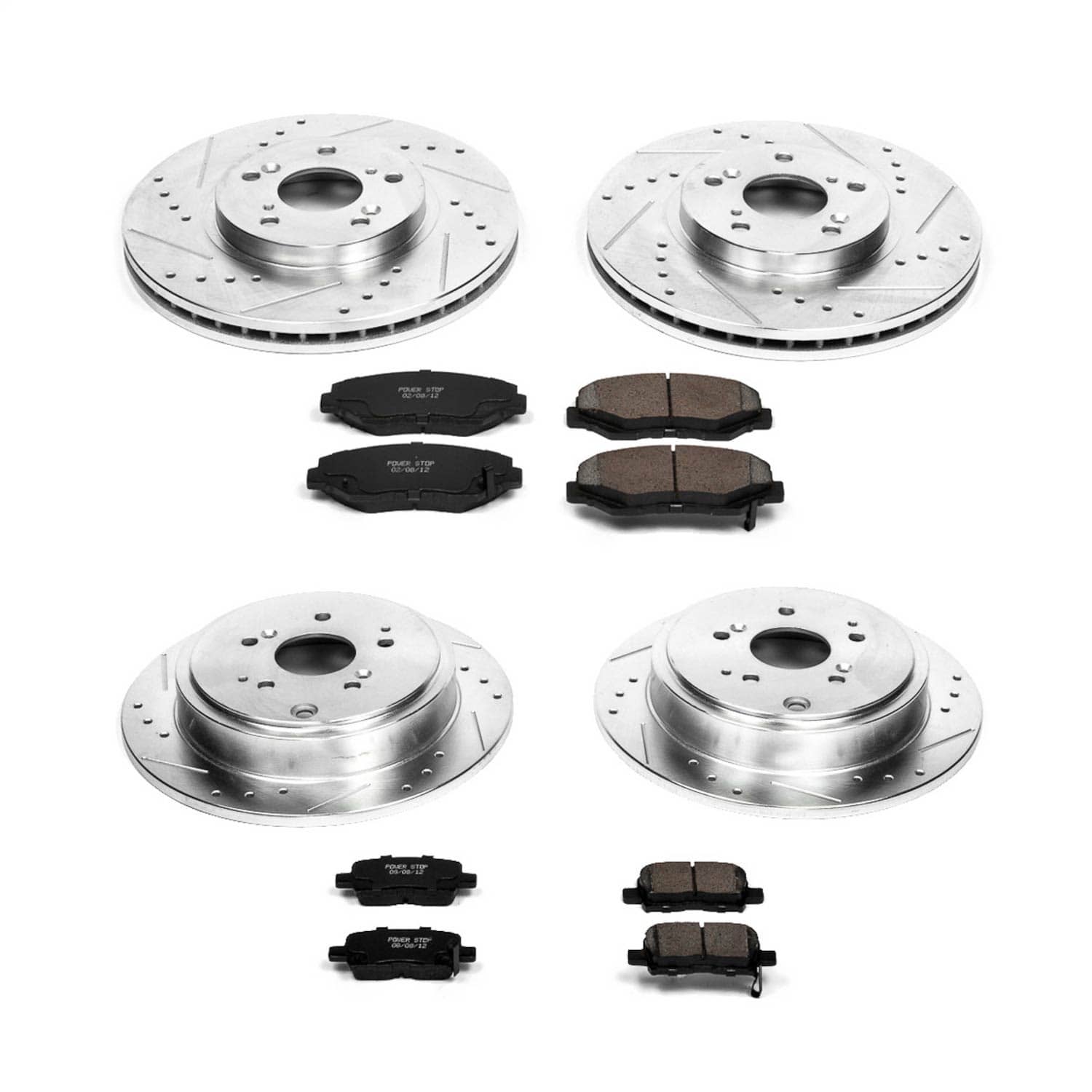 Power Stop - K2303 - Front and Rear - Disc Brake Pad and Rotor Kit