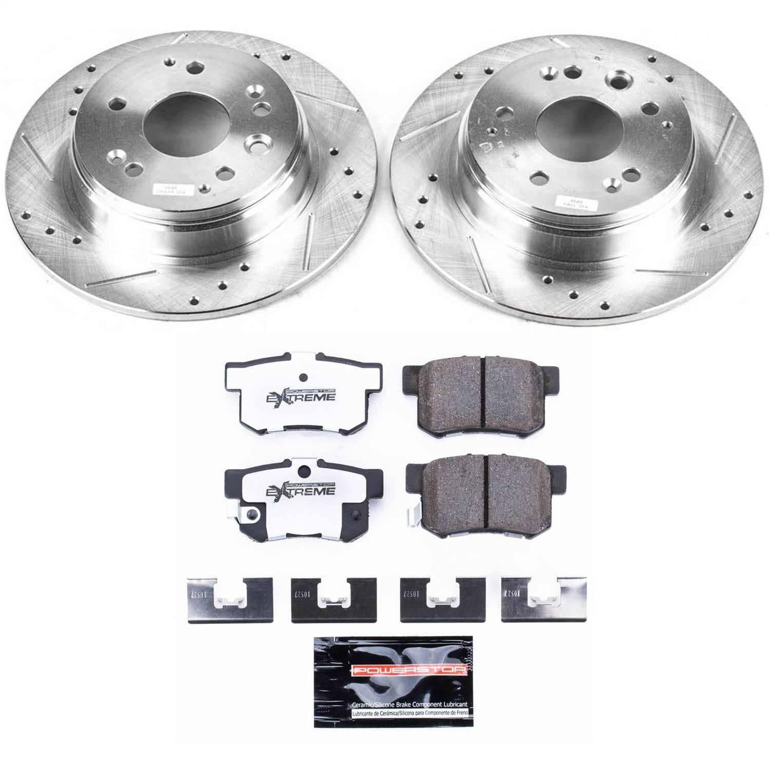 Power Stop - K2308-26 - Rear - Disc Brake Pad and Rotor Kit