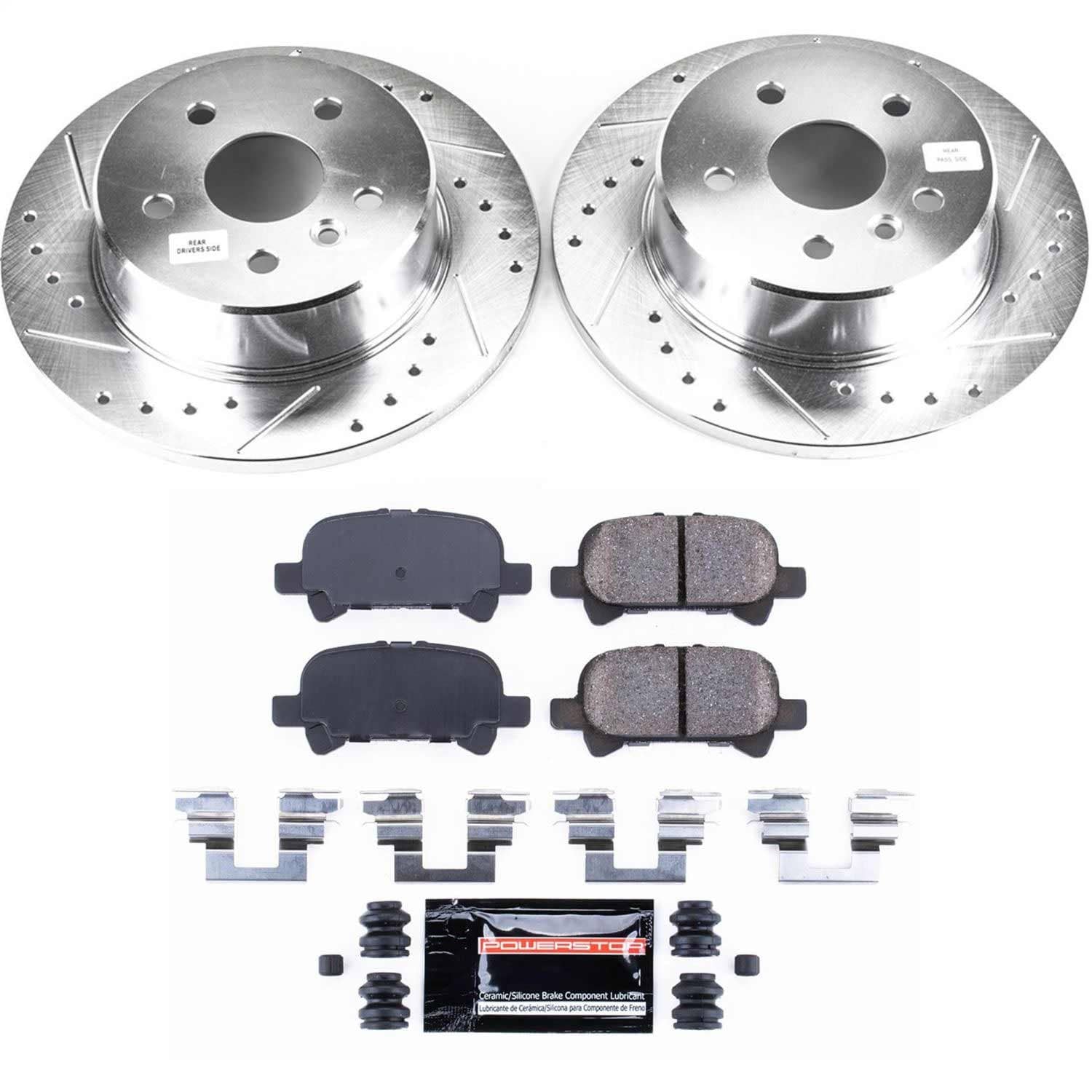 Power Stop - K2322 - Rear - Disc Brake Pad and Rotor Kit