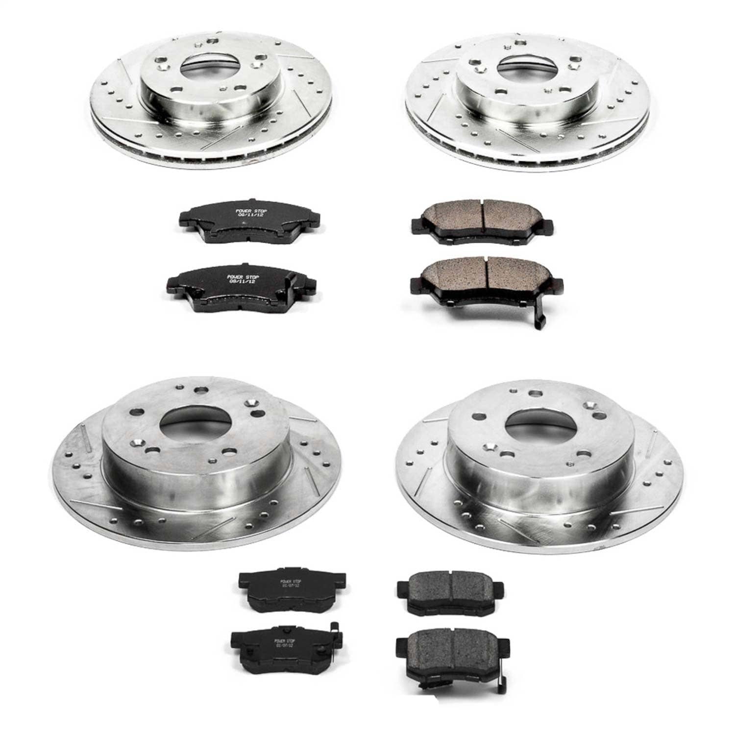 Power Stop - K2387 - Front and Rear - Disc Brake Pad and Rotor Kit