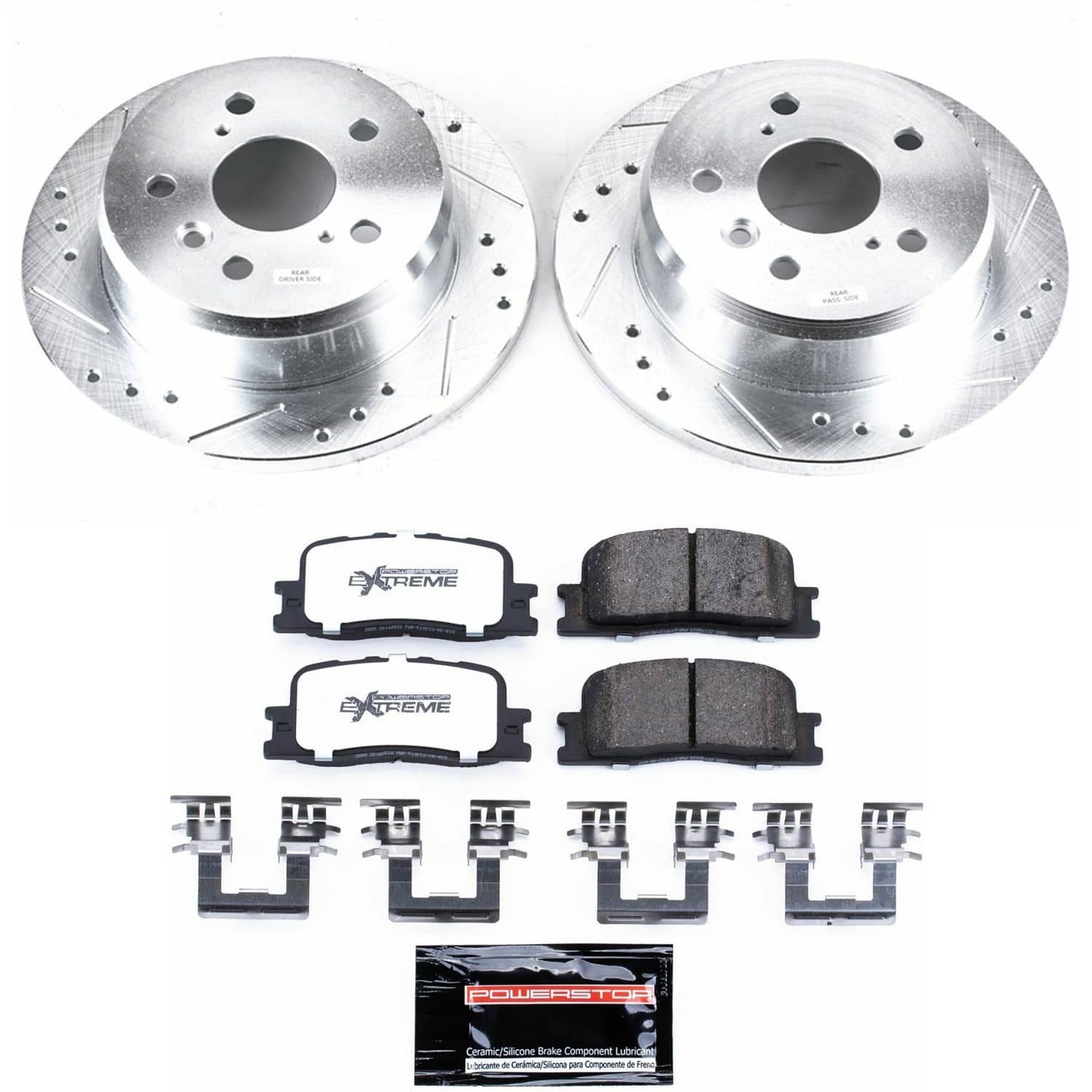 Power Stop - K2418-36 - Rear - Disc Brake Pad and Rotor Kit