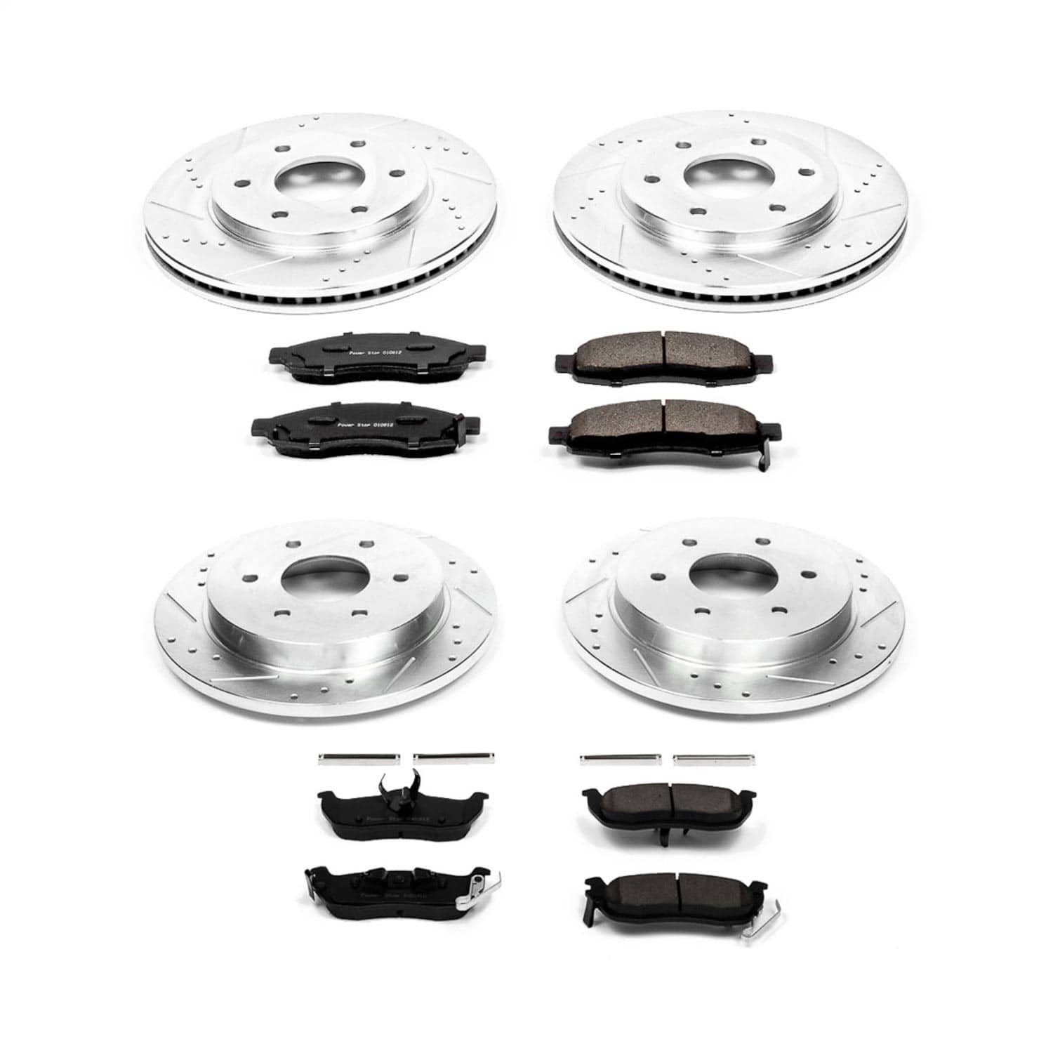 Power Stop - K2443 - Front and Rear - Disc Brake Pad and Rotor Kit
