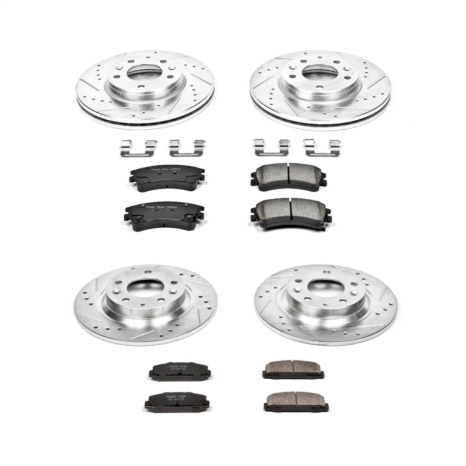 Power Stop - K2449 - Front and Rear - Disc Brake Pad and Rotor Kit
