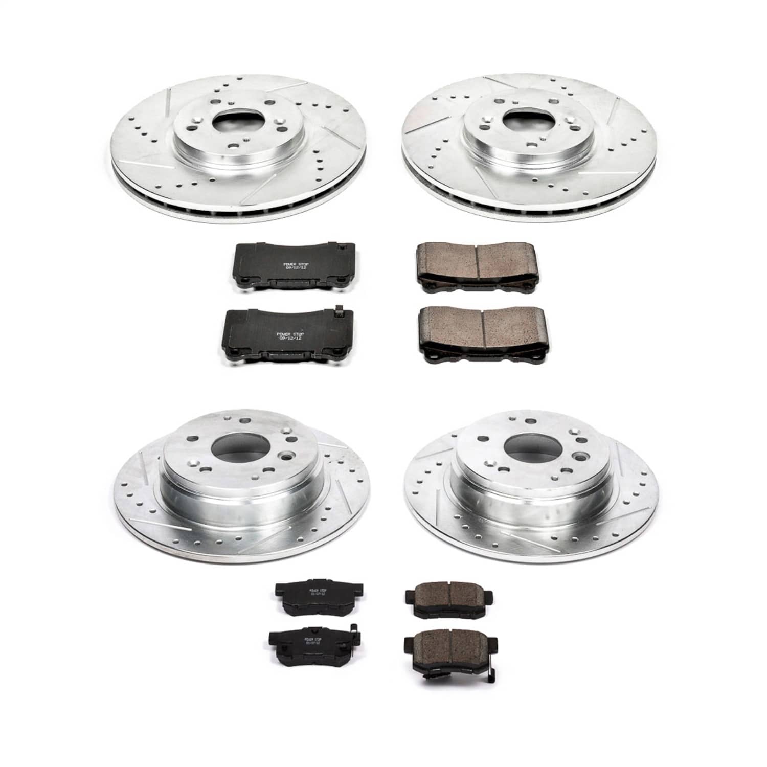 Power Stop - K2718 - Front and Rear - Disc Brake Pad and Rotor Kit
