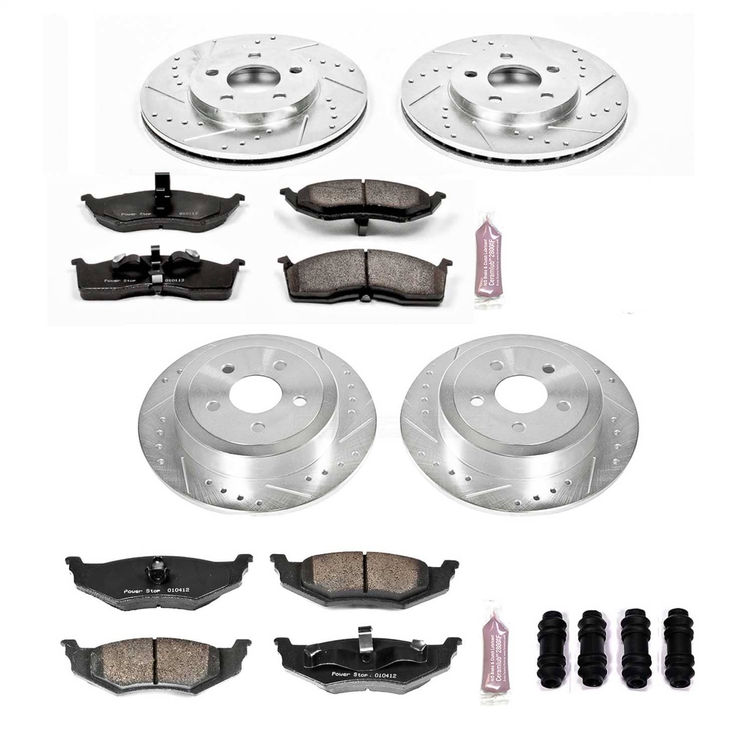 Power Stop - K2734 - Front and Rear - Disc Brake Pad and Rotor Kit