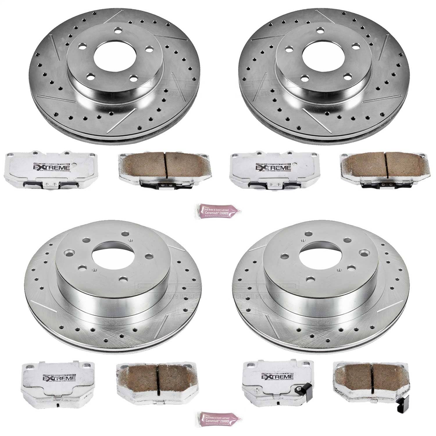 Power Stop - K2753-26 - Front and Rear - Disc Brake Pad and Rotor Kit
