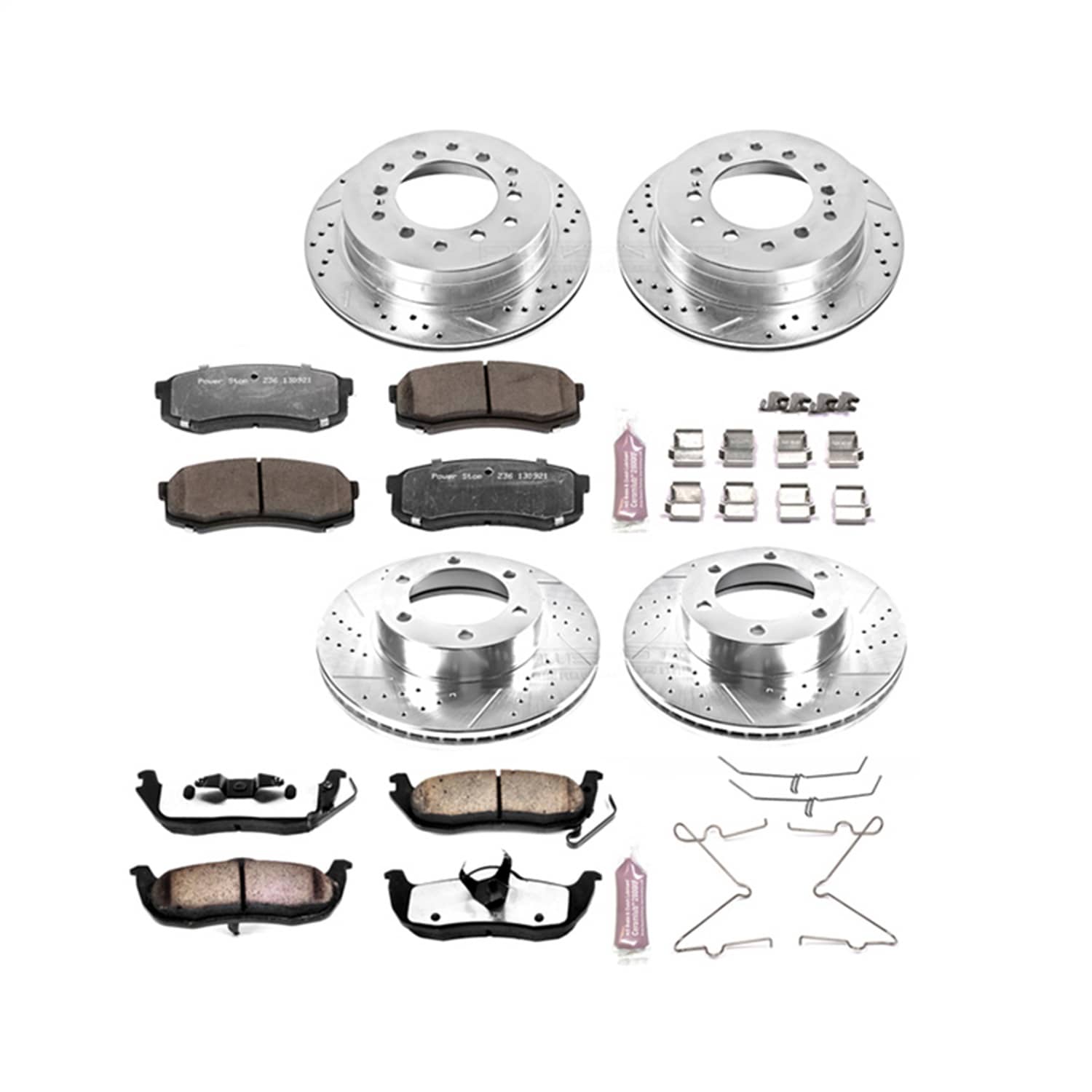 Power Stop - K2756-36 - Front and Rear - Disc Brake Pad and Rotor Kit