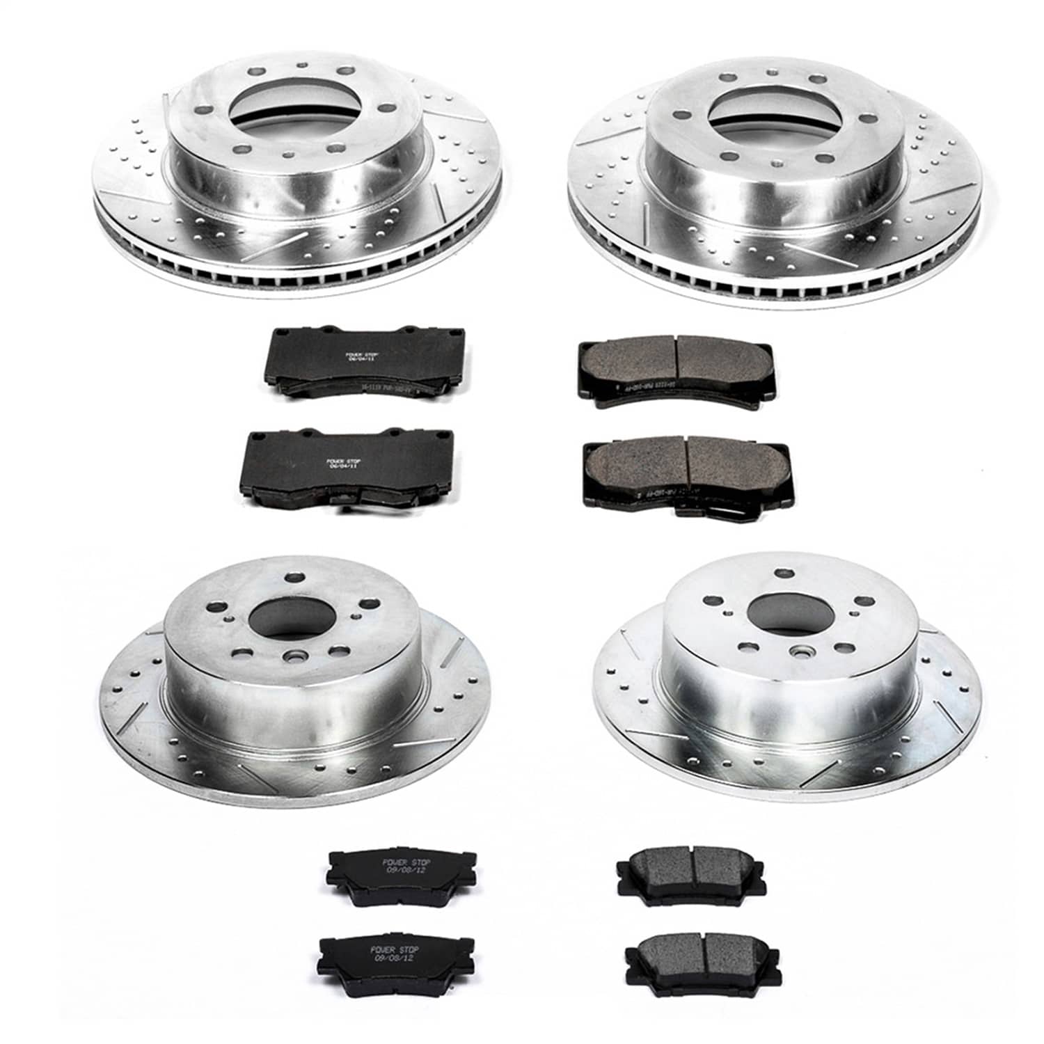 Power Stop - K2820 - Front and Rear - Disc Brake Pad and Rotor Kit