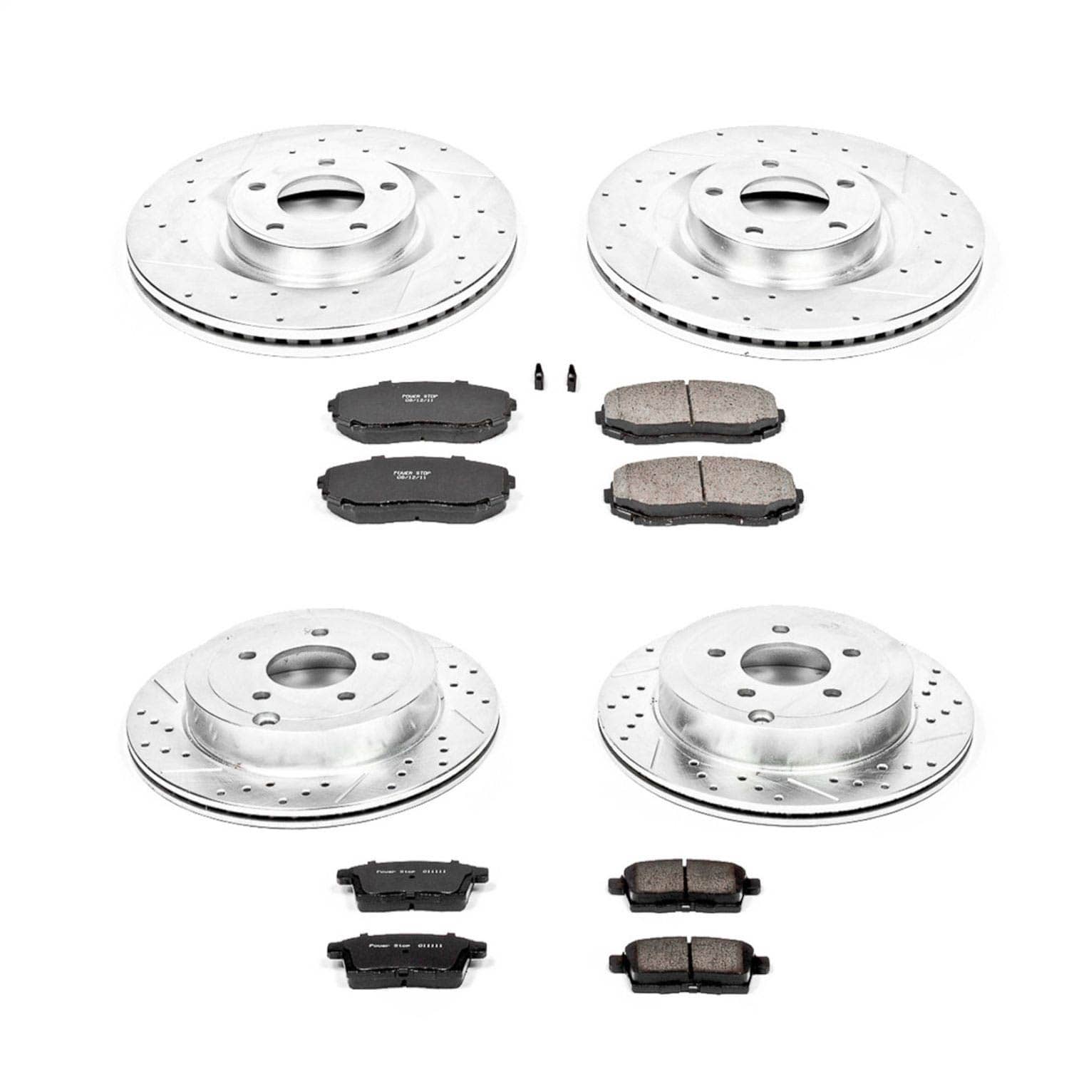 Power Stop - K2829 - Front and Rear - Disc Brake Pad and Rotor Kit
