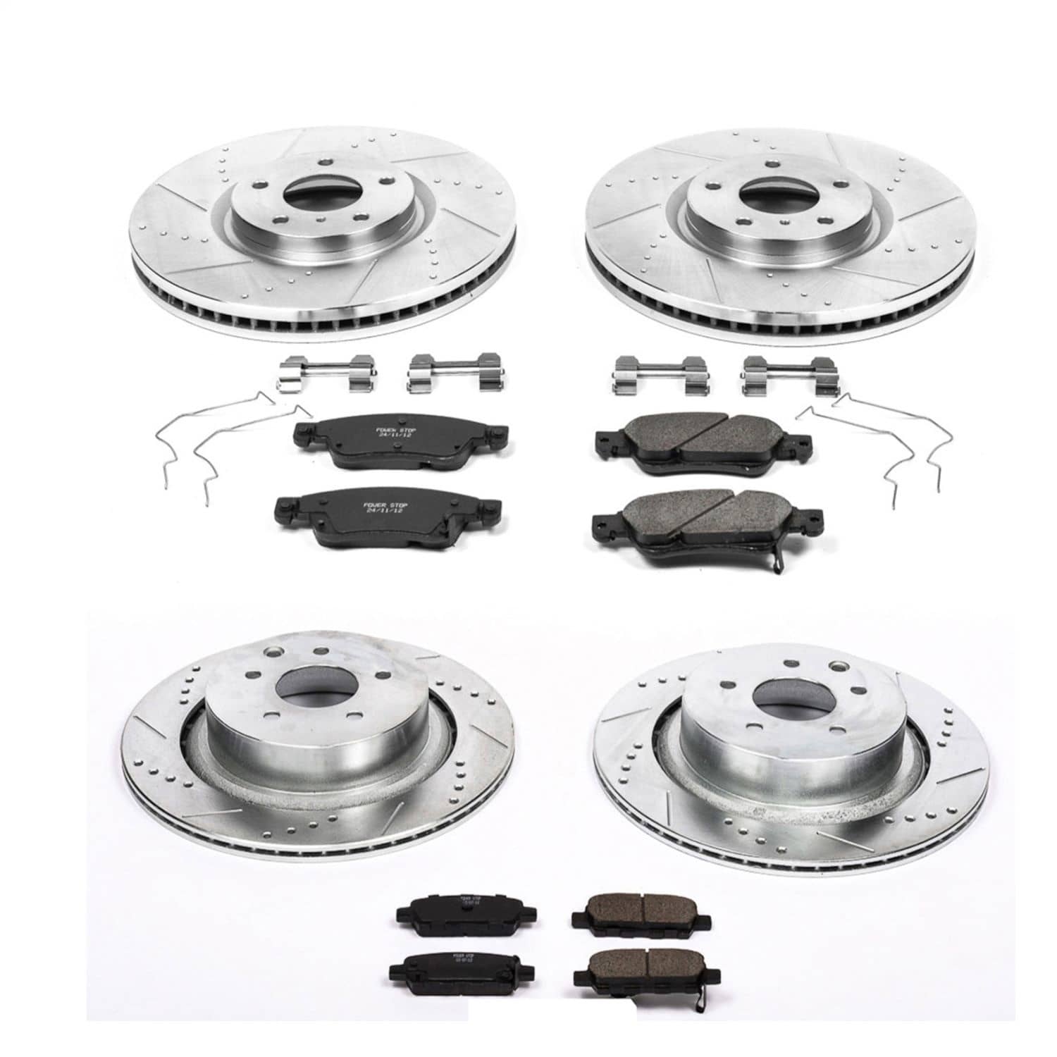 Power Stop - K2862 - Front and Rear - Disc Brake Pad and Rotor Kit
