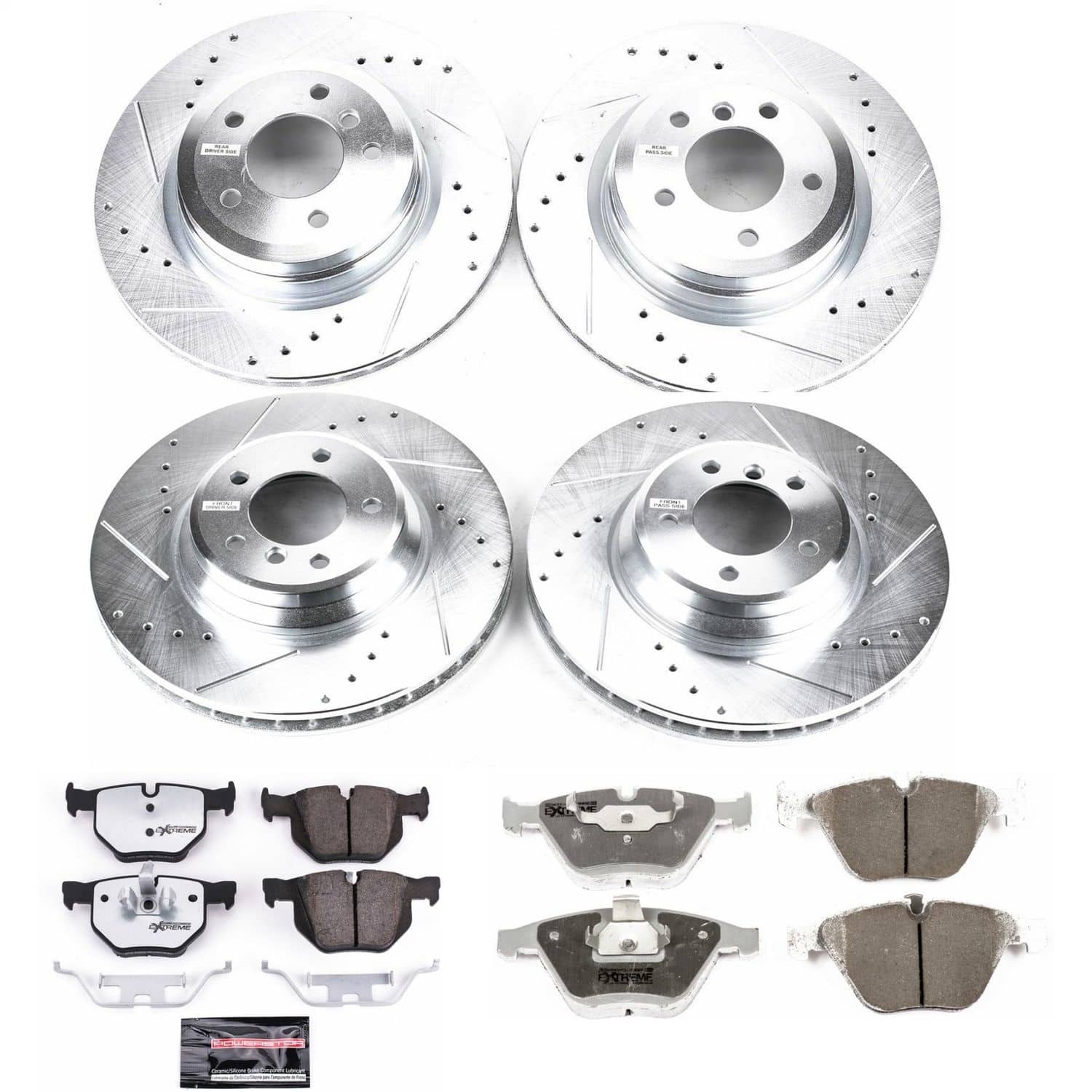 Power Stop - K2883-26 - Front and Rear - Disc Brake Pad and Rotor Kit