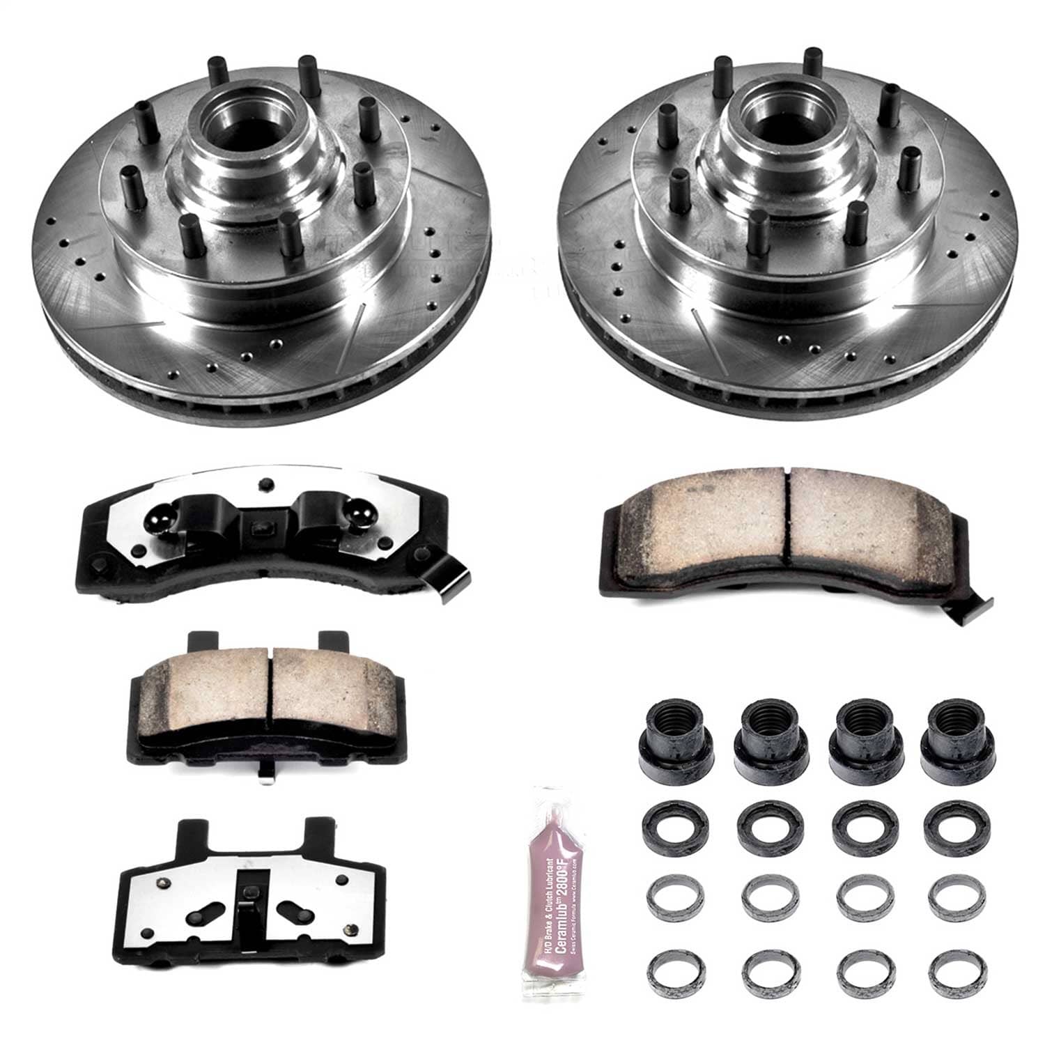 Power Stop - K2947-36 - Front - Disc Brake Pad and Rotor Kit
