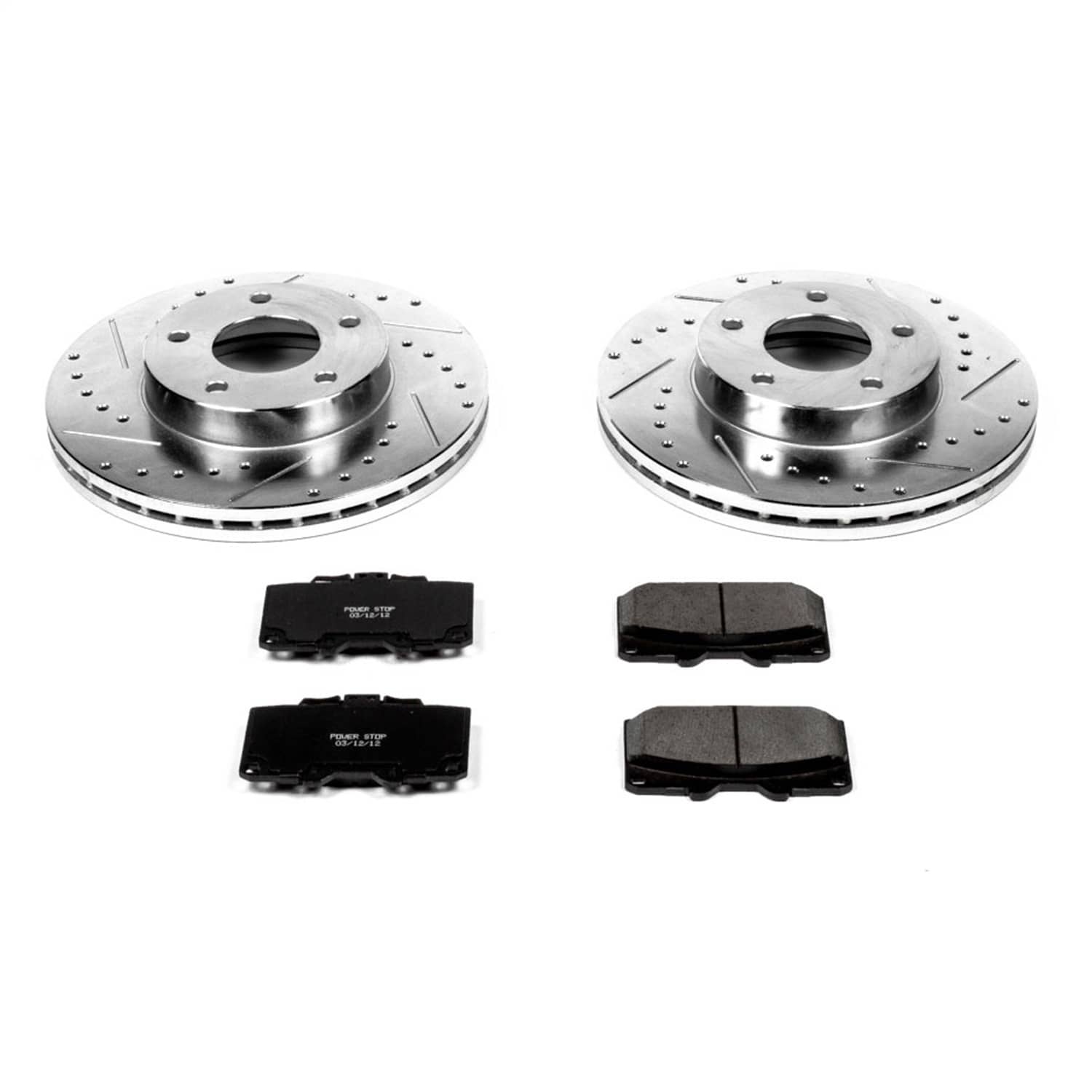 Power Stop - K2973 - Front - Disc Brake Pad and Rotor Kit