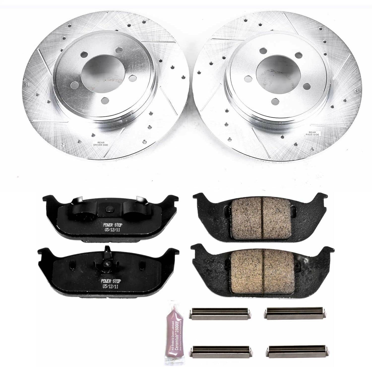 Power Stop - K3025 - Rear - Disc Brake Pad and Rotor Kit