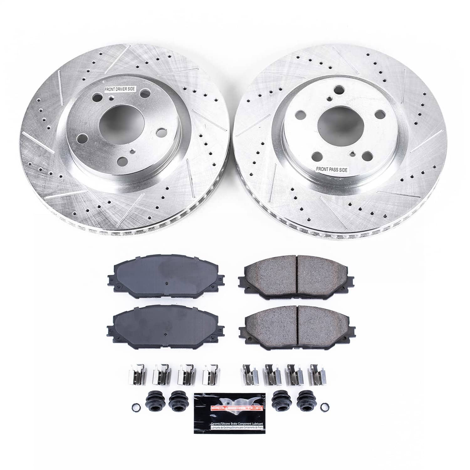 Power Stop - K3054 - Front - Disc Brake Pad and Rotor Kit