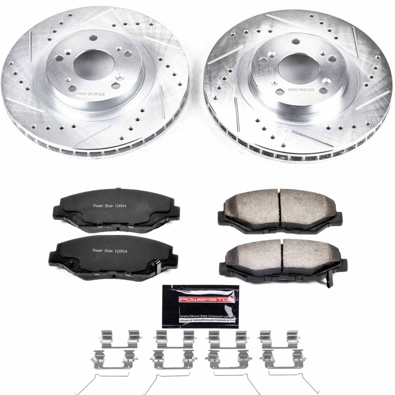 Power Stop - K3055-36 - Front - Disc Brake Pad and Rotor Kit