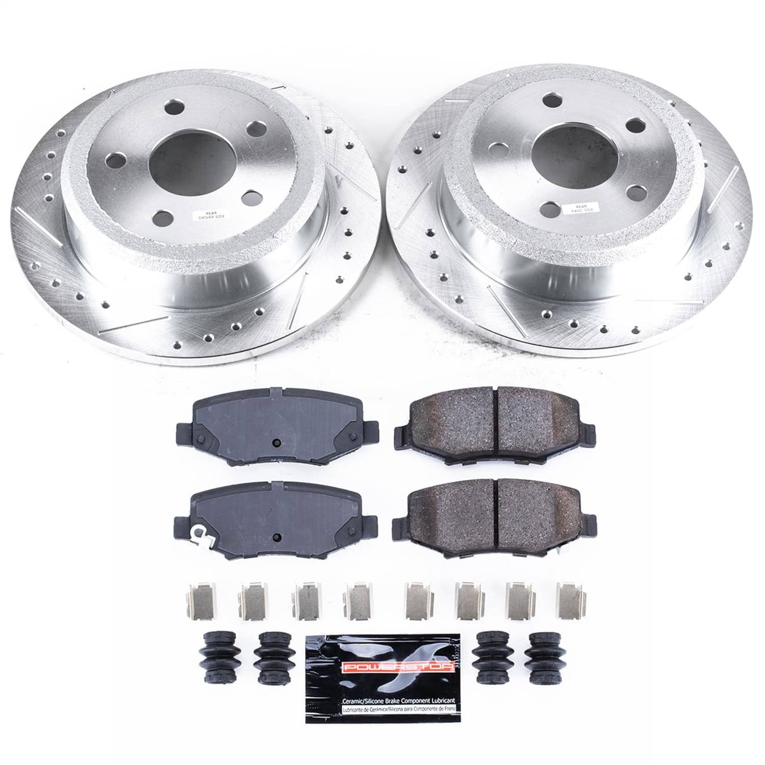 Power Stop - K3090 - Rear - Disc Brake Pad and Rotor Kit