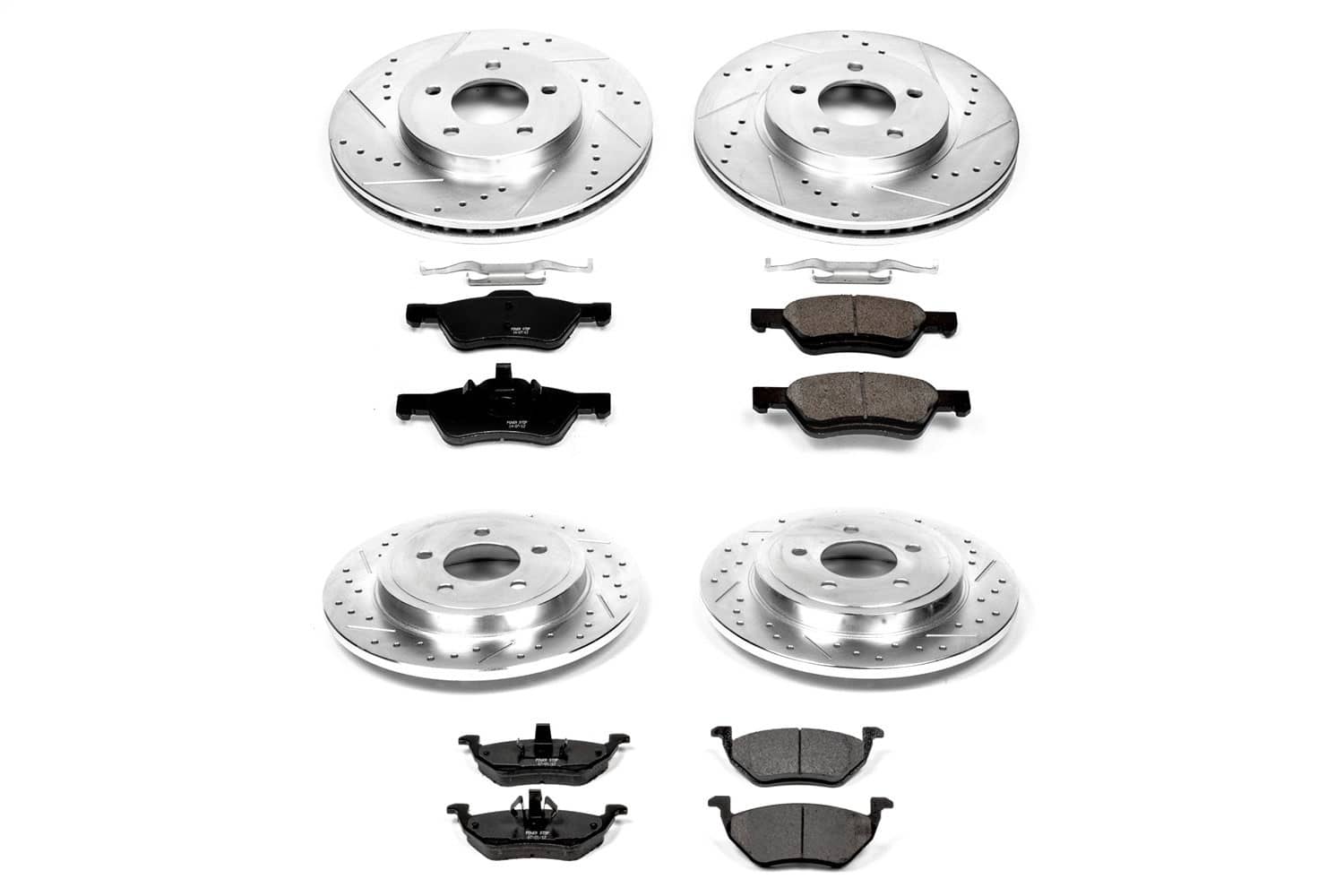 Power Stop - K4024 - Front and Rear - Disc Brake Pad and Rotor Kit