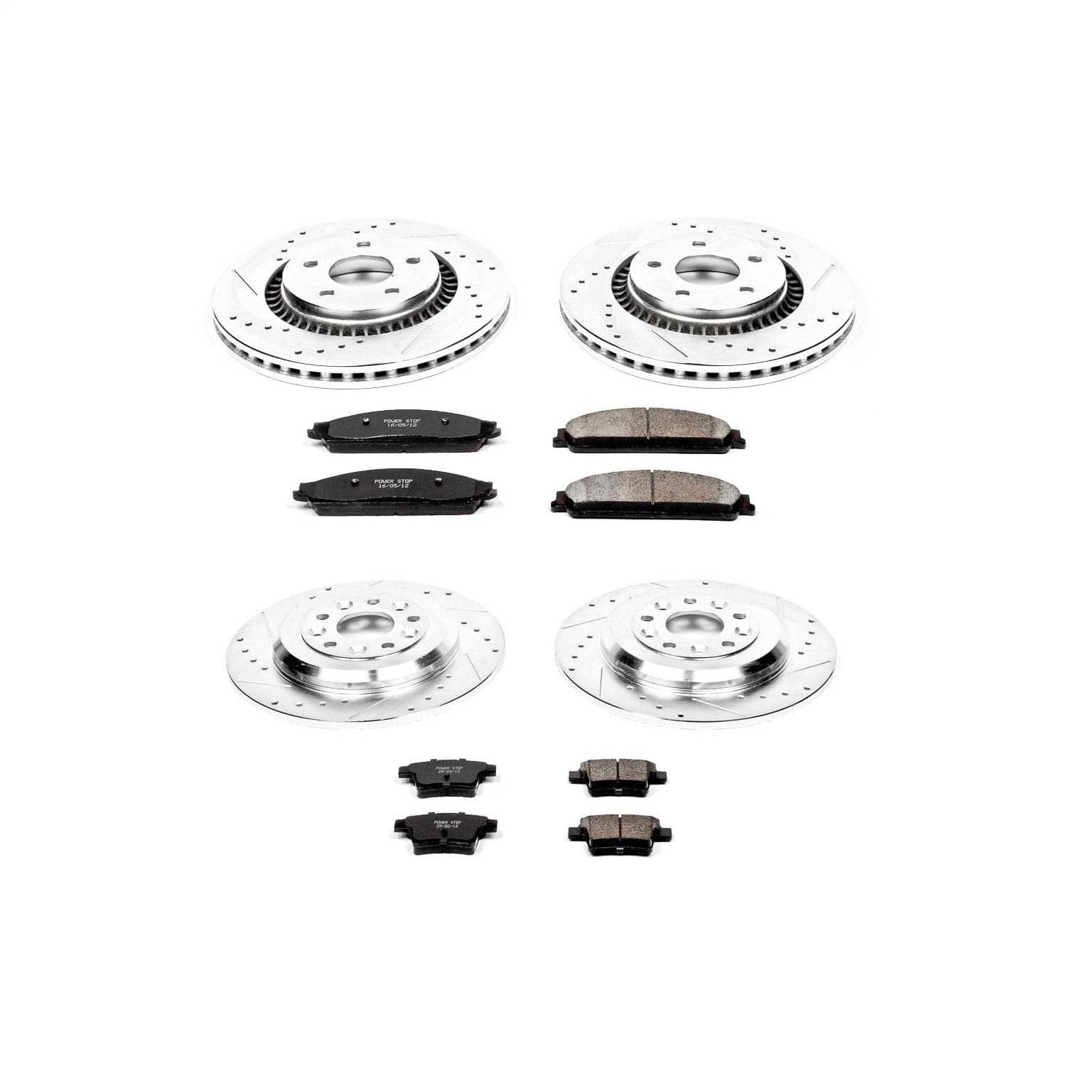Power Stop - K4039 - Front and Rear - Disc Brake Pad and Rotor Kit