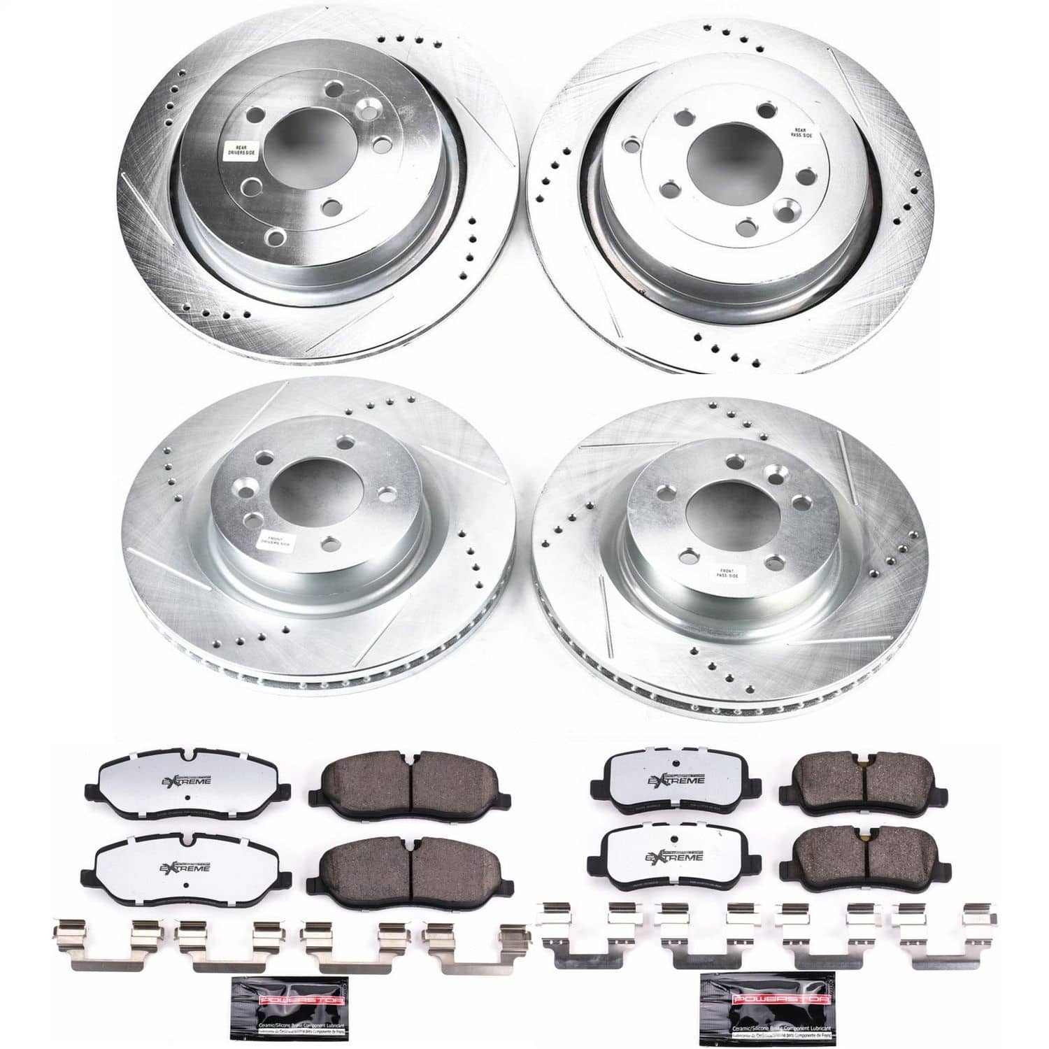 Power Stop - K4059-36 - Front and Rear - Disc Brake Pad and Rotor Kit