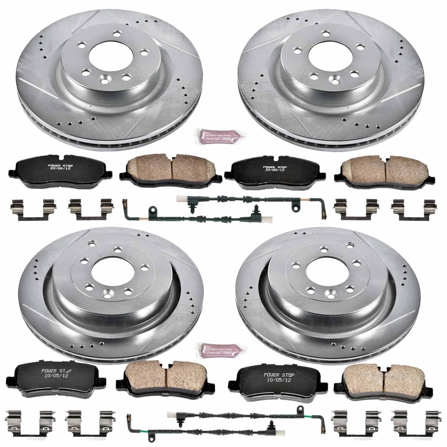 Power Stop - K4059 - Front and Rear - Disc Brake Pad and Rotor Kit