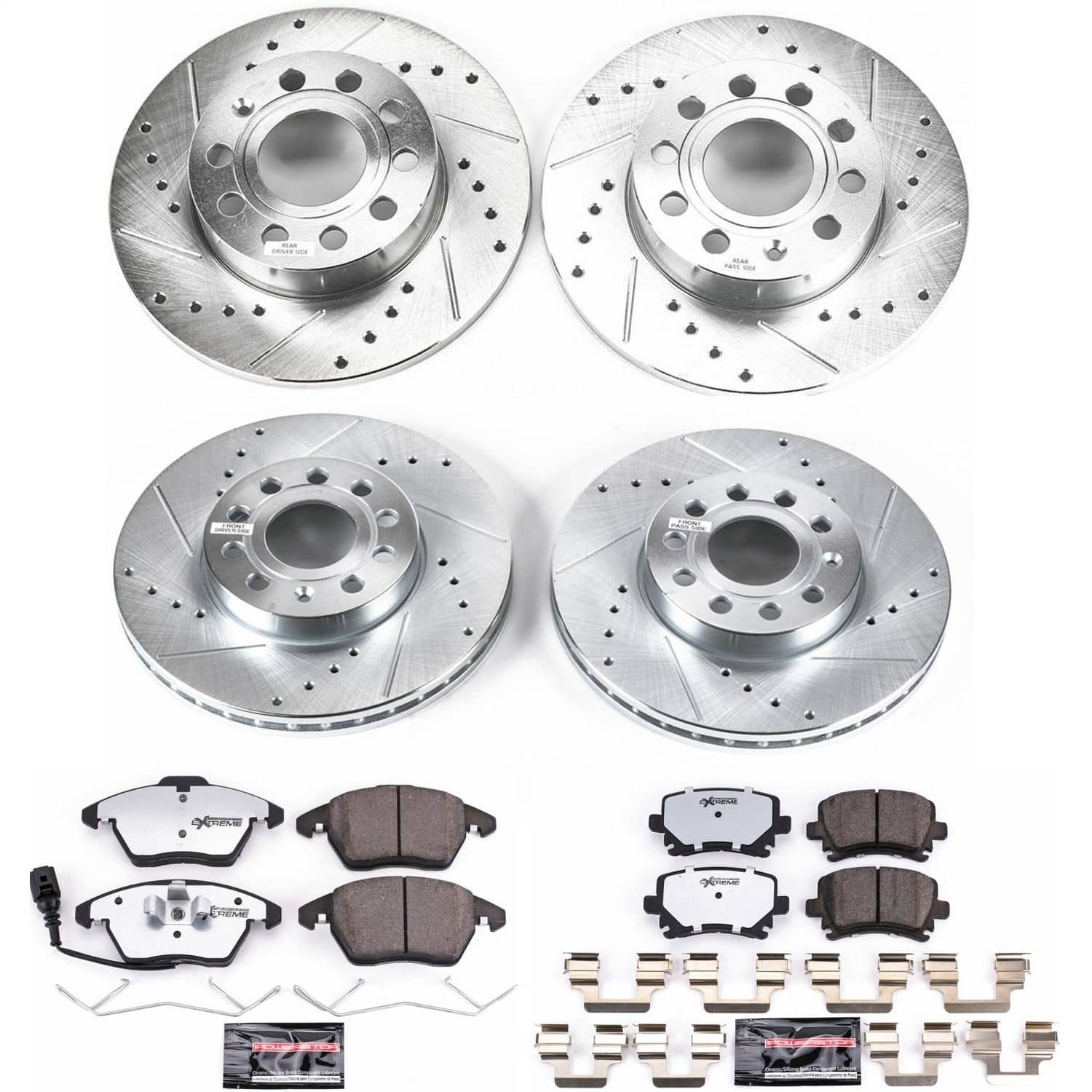 Power Stop - K4068-26 - Front and Rear - Disc Brake Pad and Rotor Kit