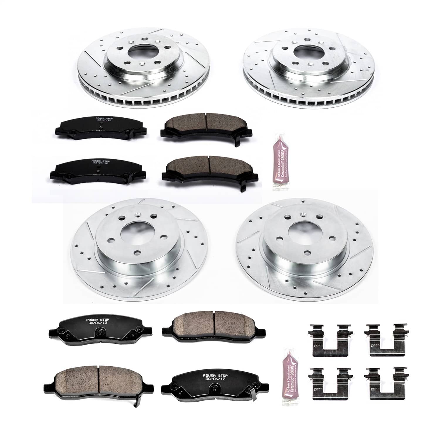 Power Stop - K4096 - Front and Rear - Disc Brake Pad and Rotor Kit