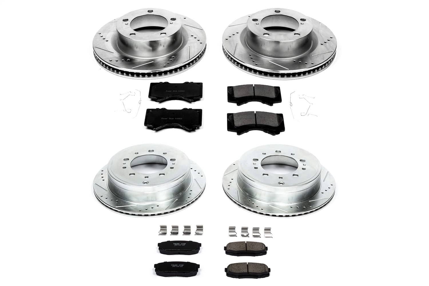 Power Stop - K4117 - Front and Rear - Disc Brake Pad and Rotor Kit