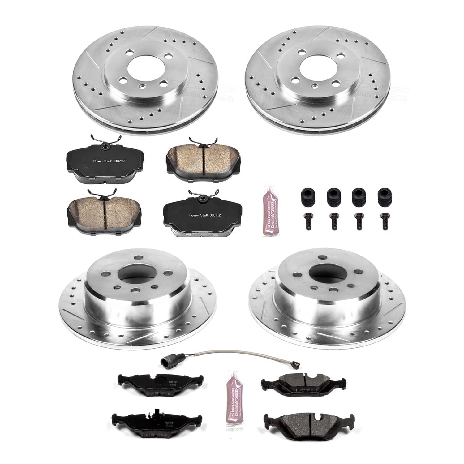 Power Stop - K4167 - Front and Rear - Disc Brake Pad and Rotor Kit
