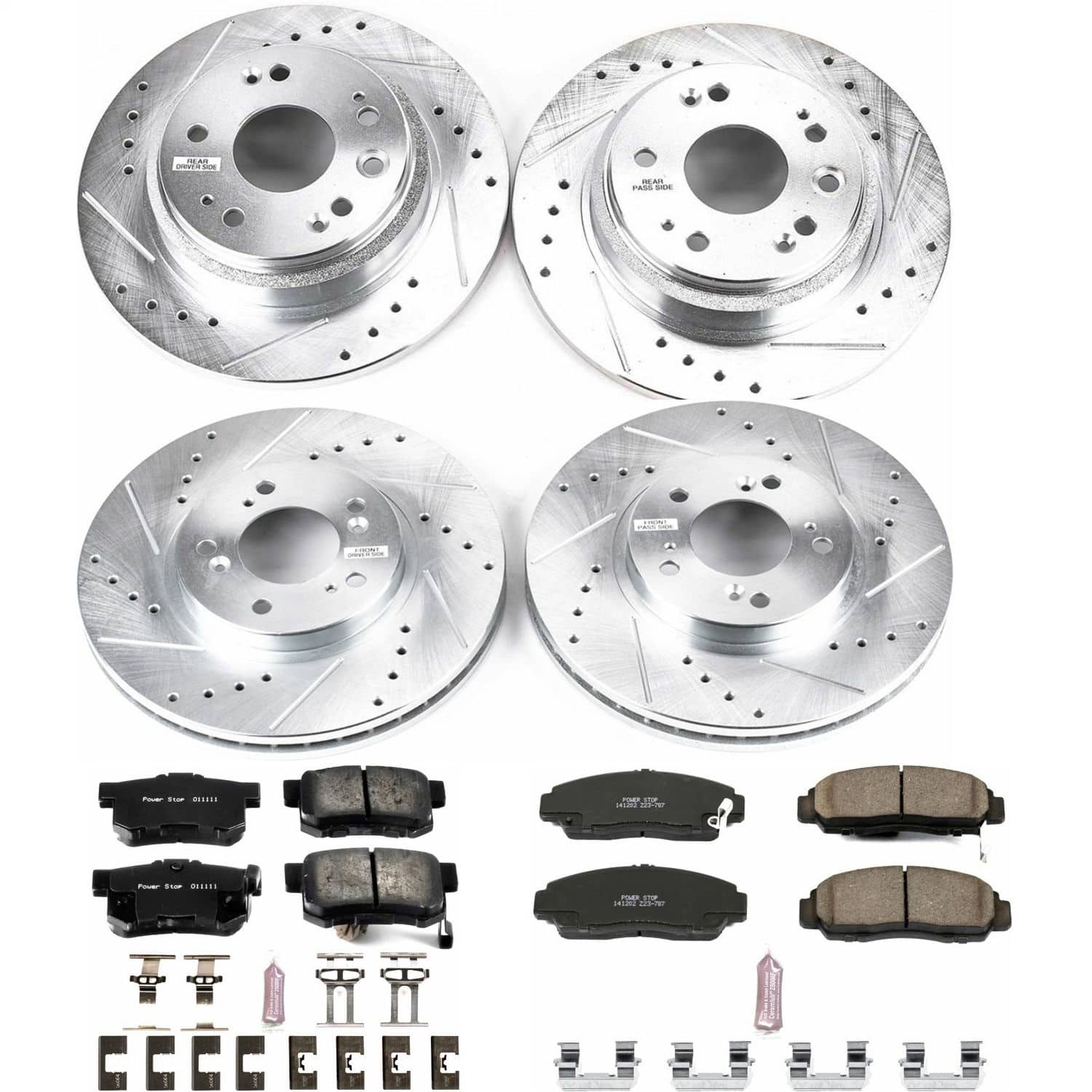 Power Stop - K4271 - Front and Rear - Disc Brake Pad and Rotor Kit