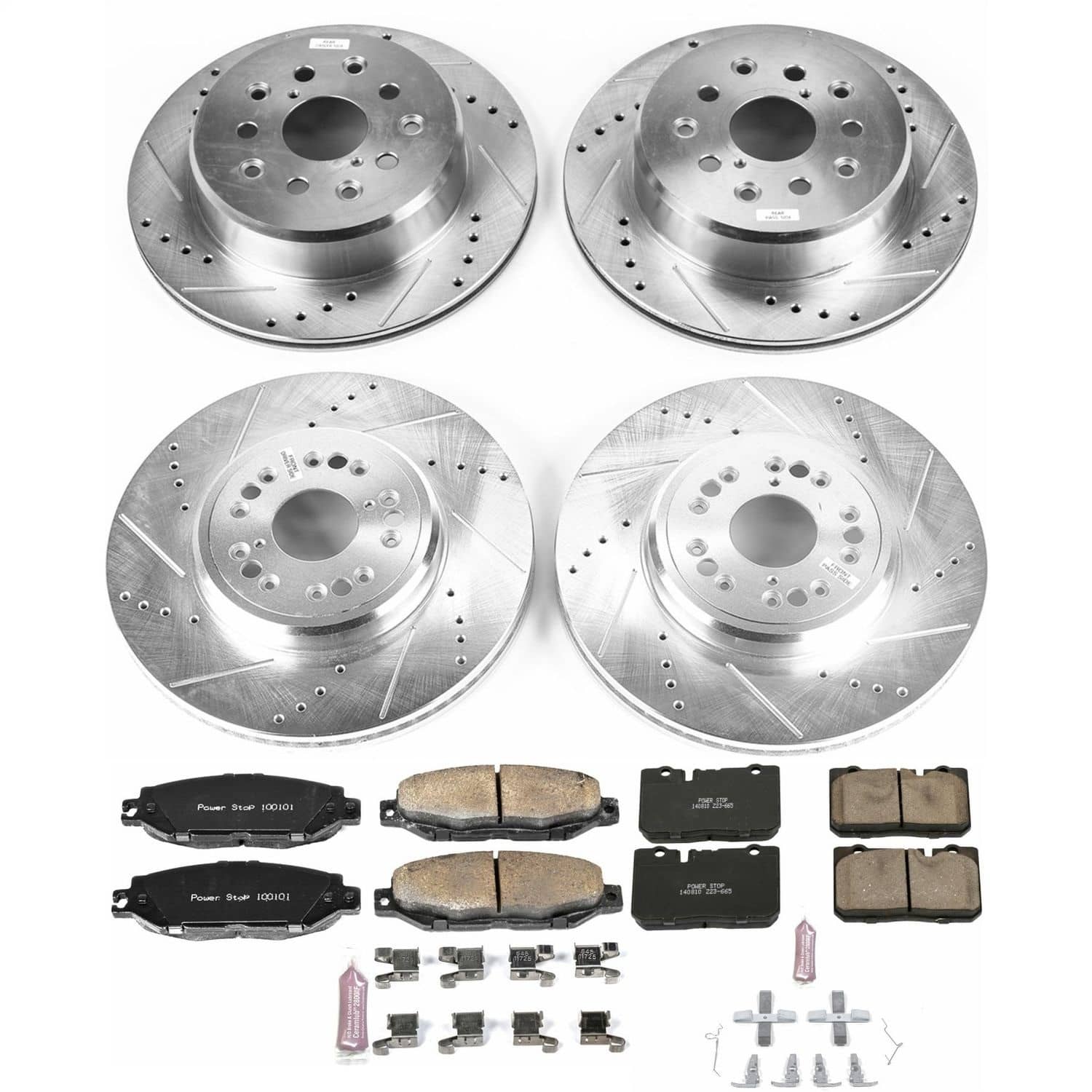 Power Stop - K4337 - Front and Rear - Disc Brake Pad and Rotor Kit