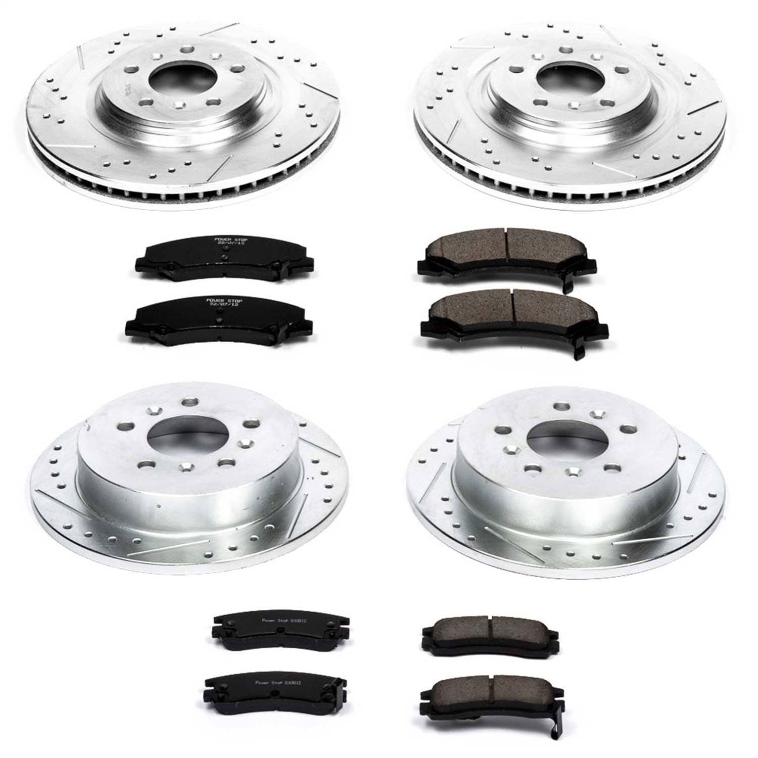 Power Stop - K4377 - Front and Rear - Disc Brake Pad and Rotor Kit