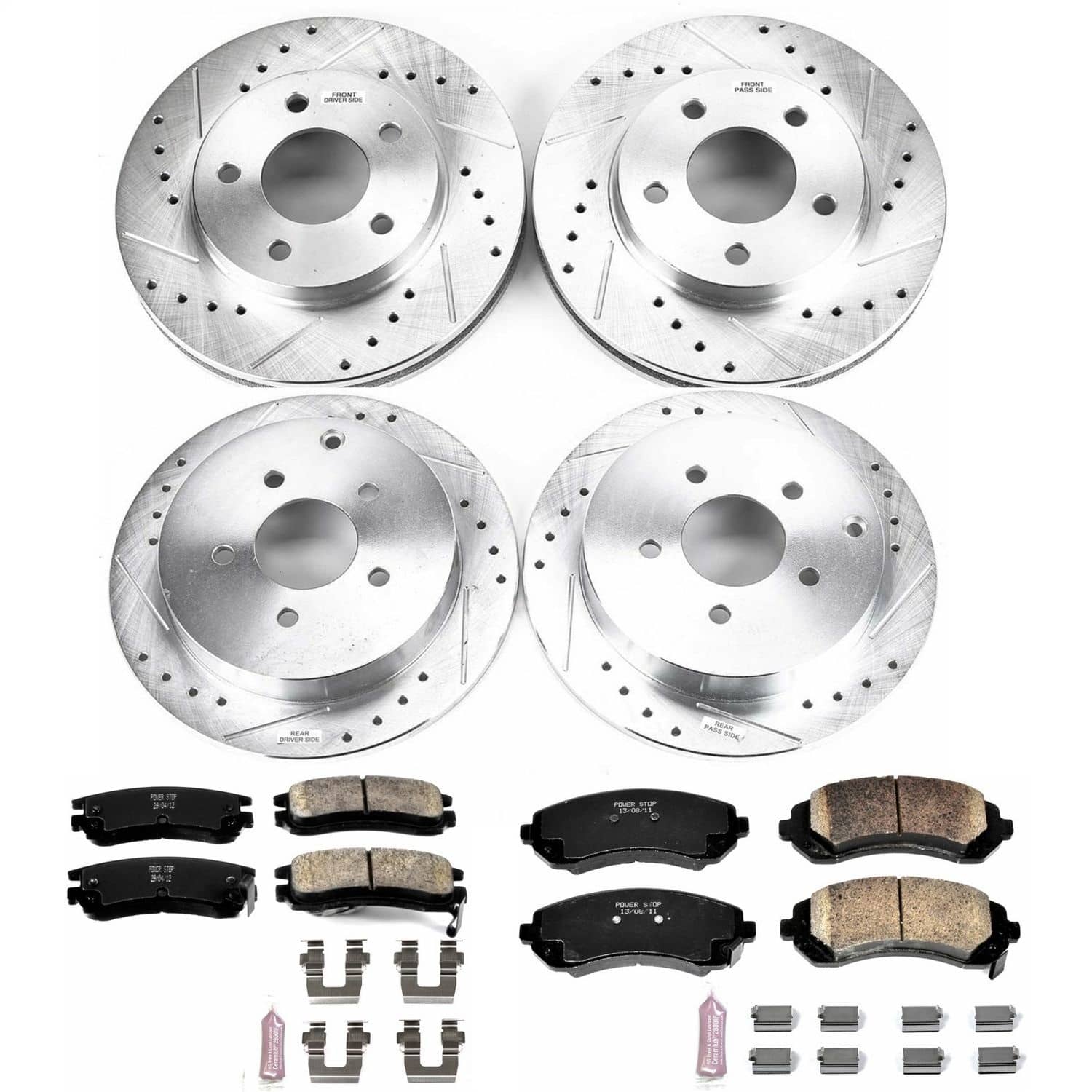 Power Stop - K4382 - Front and Rear - Disc Brake Pad and Rotor Kit