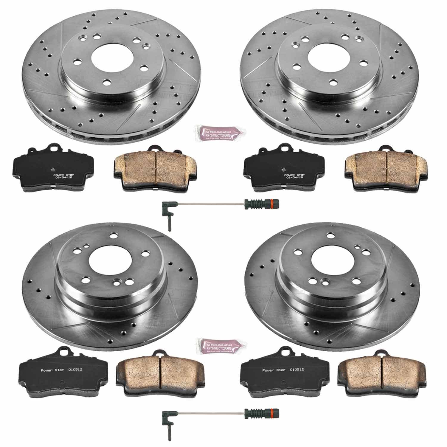 Power Stop - K4417 - Front and Rear - Disc Brake Pad and Rotor Kit