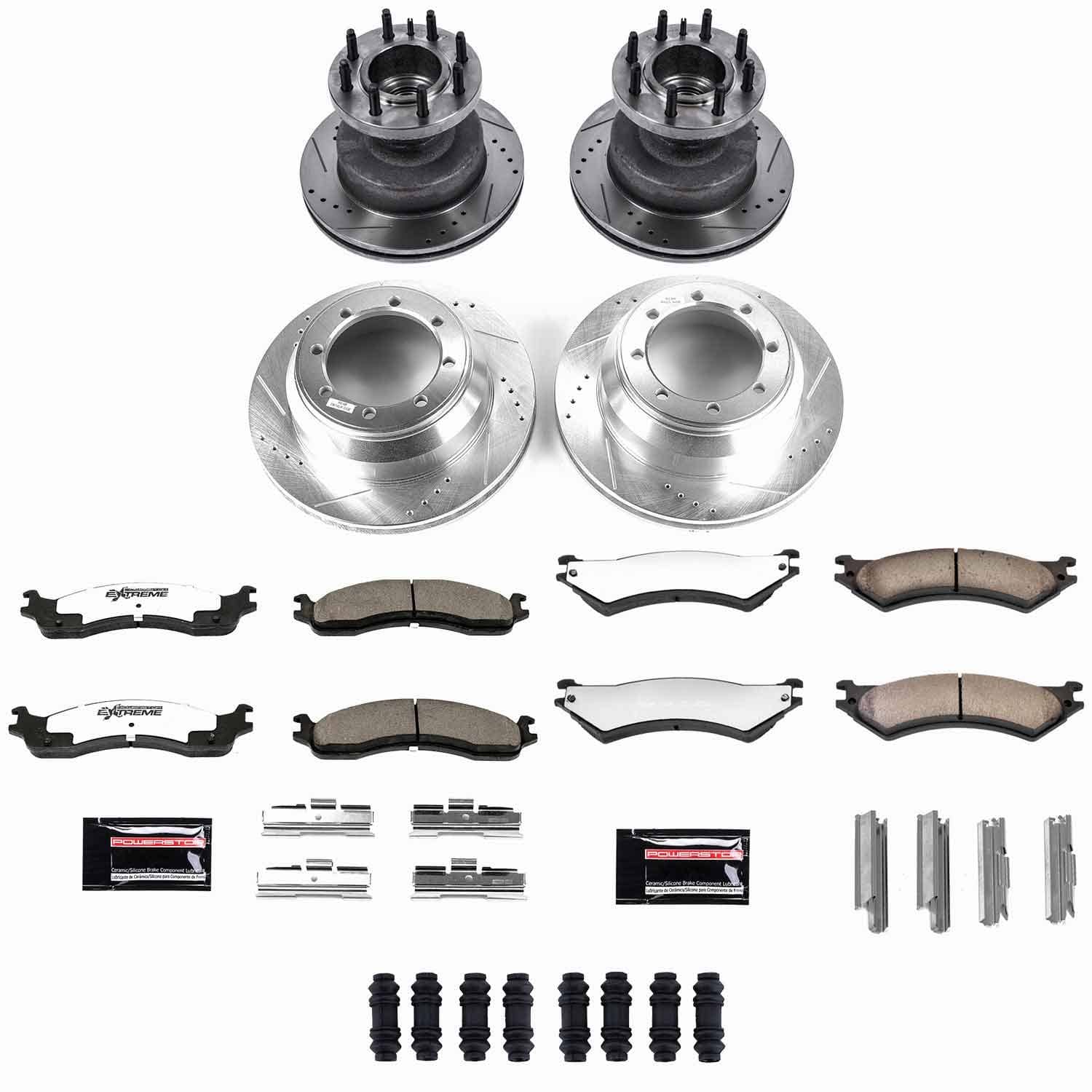 Power Stop - K4435-36 - Front and Rear - Disc Brake Pad and Rotor Kit