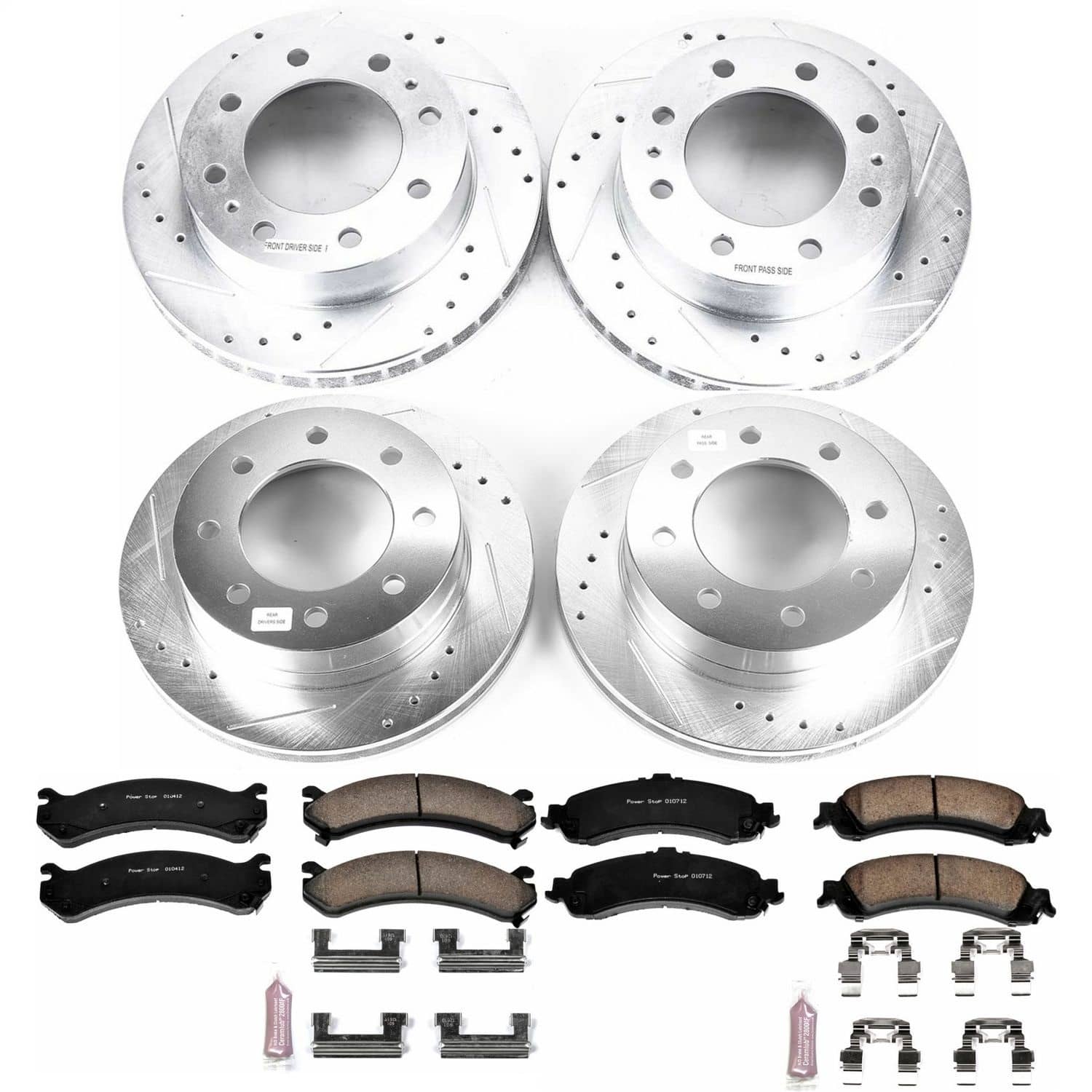 Power Stop - K4454 - Front and Rear - Disc Brake Pad and Rotor Kit