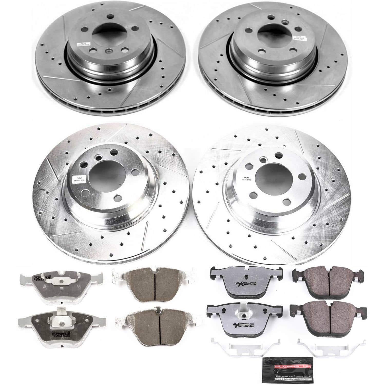 Power Stop - K4479-26 - Front and Rear - Disc Brake Pad and Rotor Kit