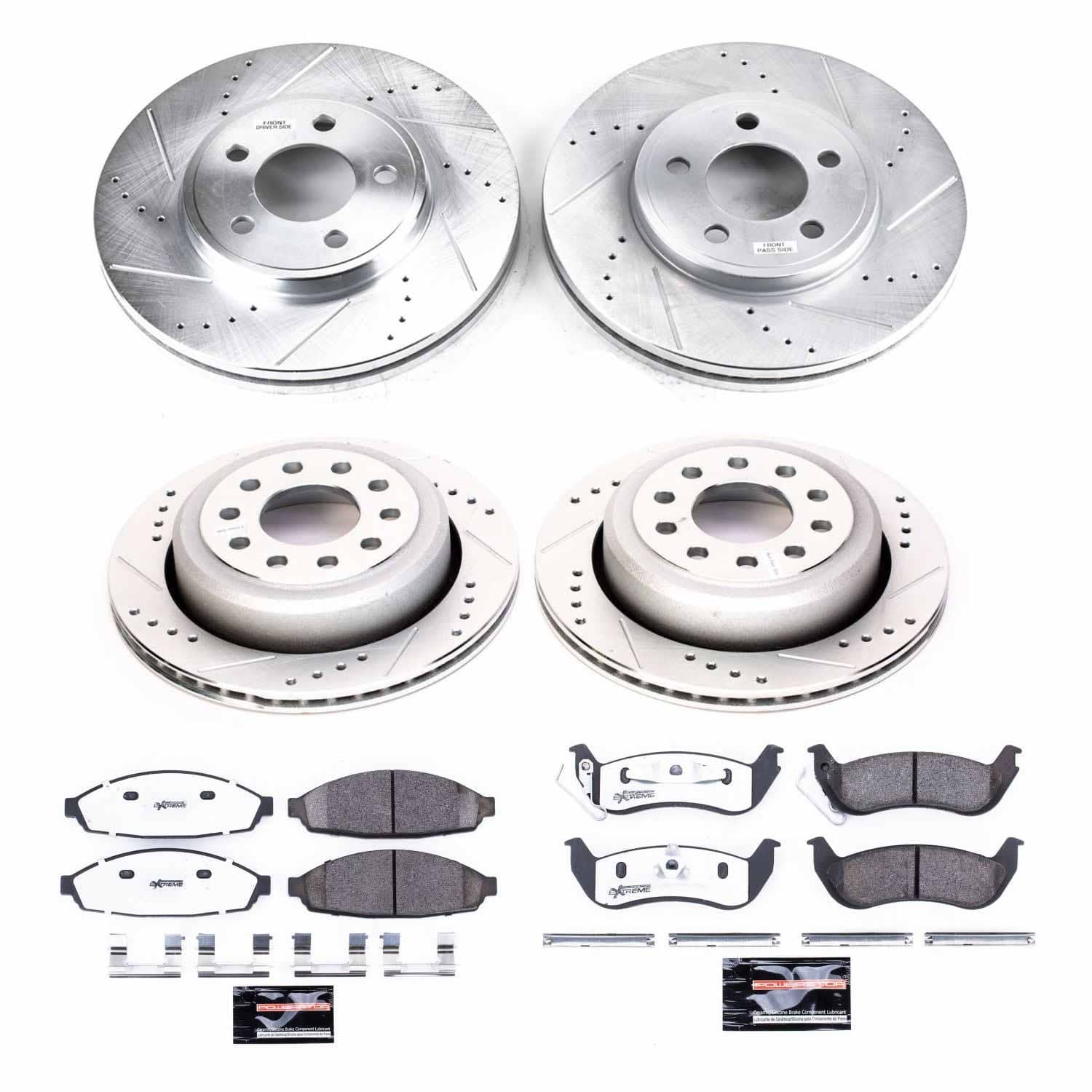 Power Stop - K4486-26 - Front and Rear - Disc Brake Pad and Rotor Kit