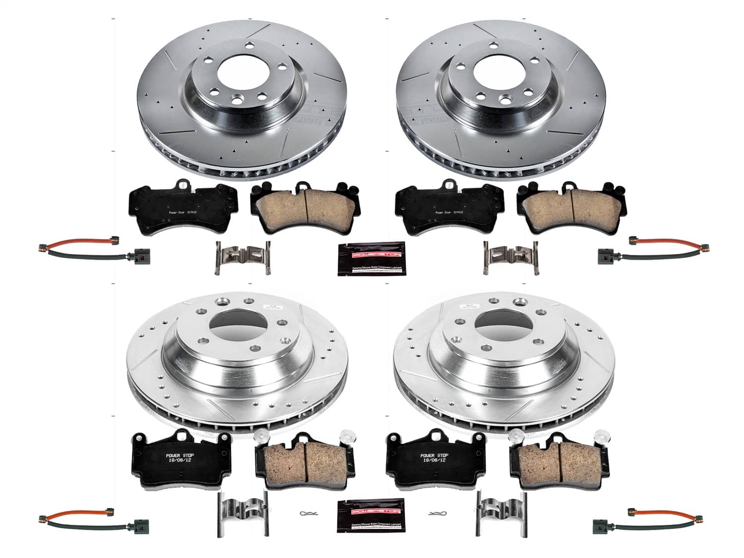 Power Stop - K4500 - Front and Rear - Disc Brake Pad and Rotor Kit