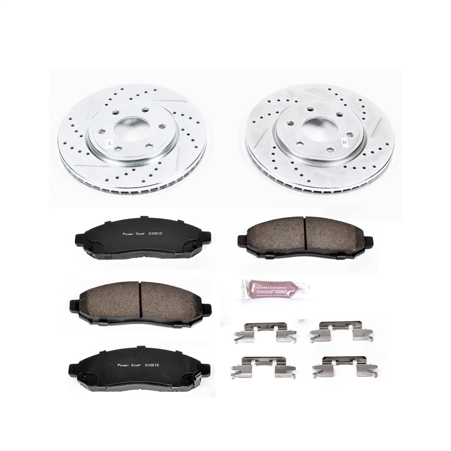 Power Stop - K4611 - Front - Disc Brake Pad and Rotor Kit
