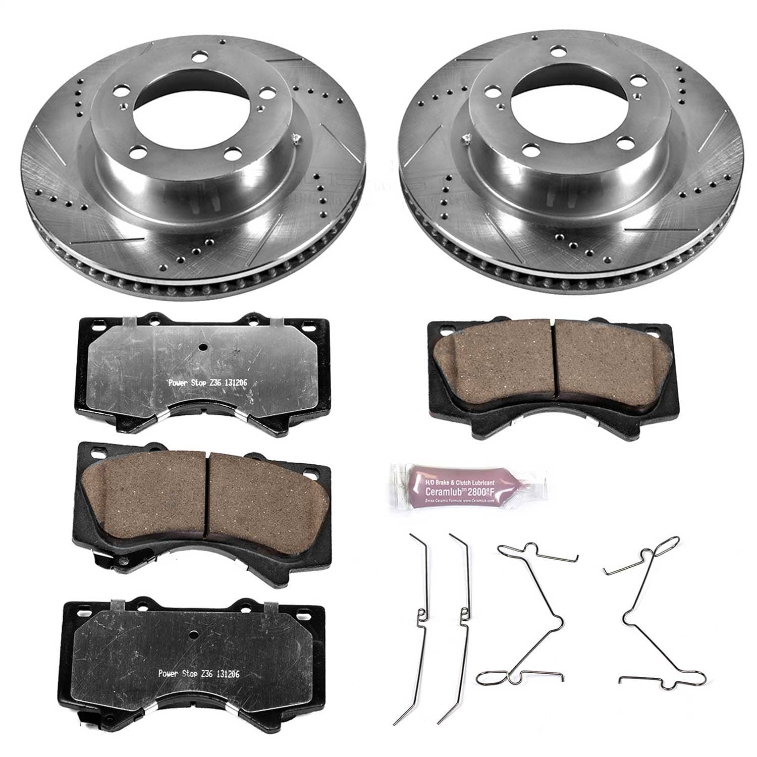 Power Stop - K4696-36 - Front - Disc Brake Pad and Rotor Kit